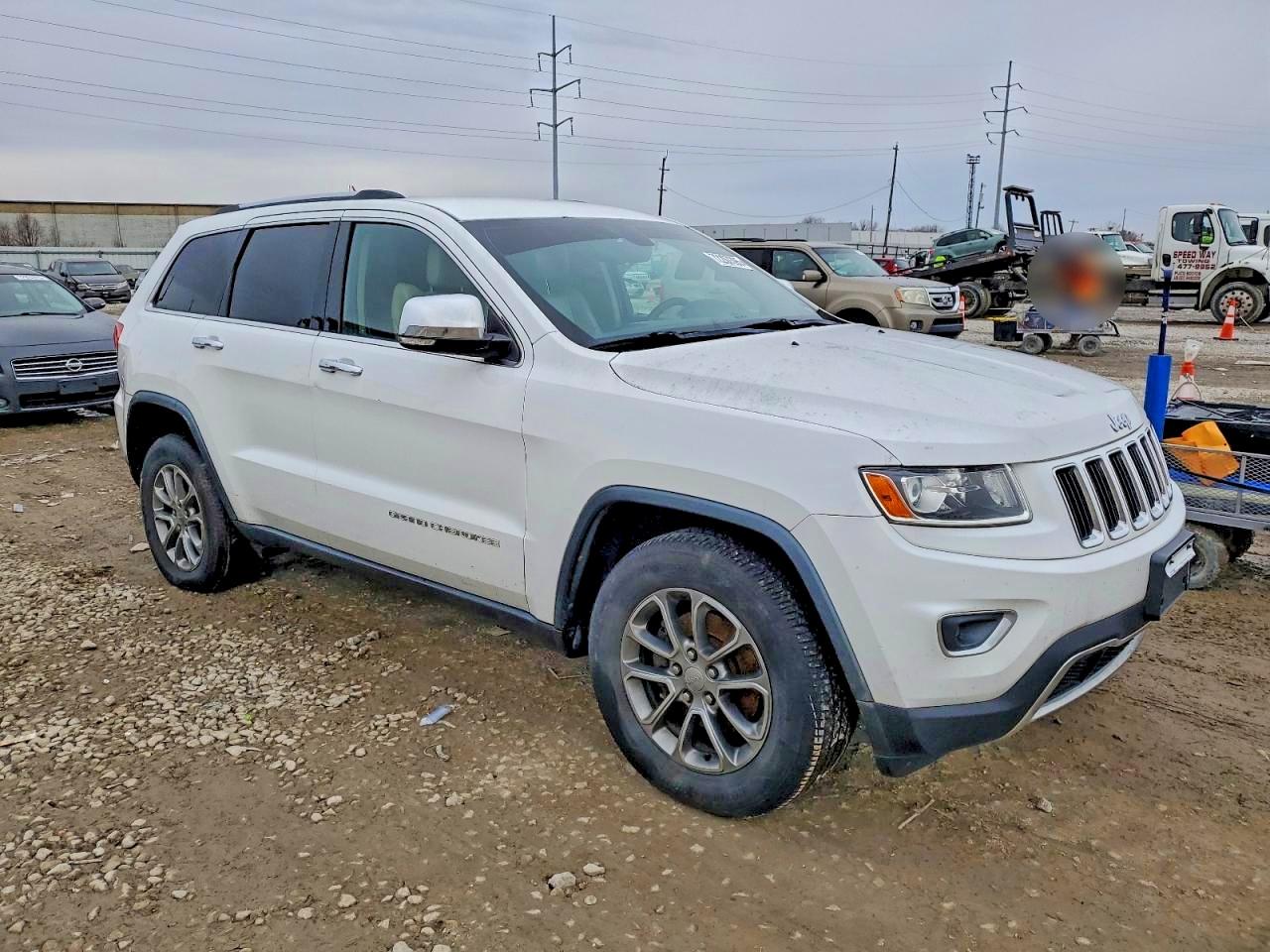 2014 Jeep Grand Cherokee Limited White vin: 1C4RJFBGXEC305948