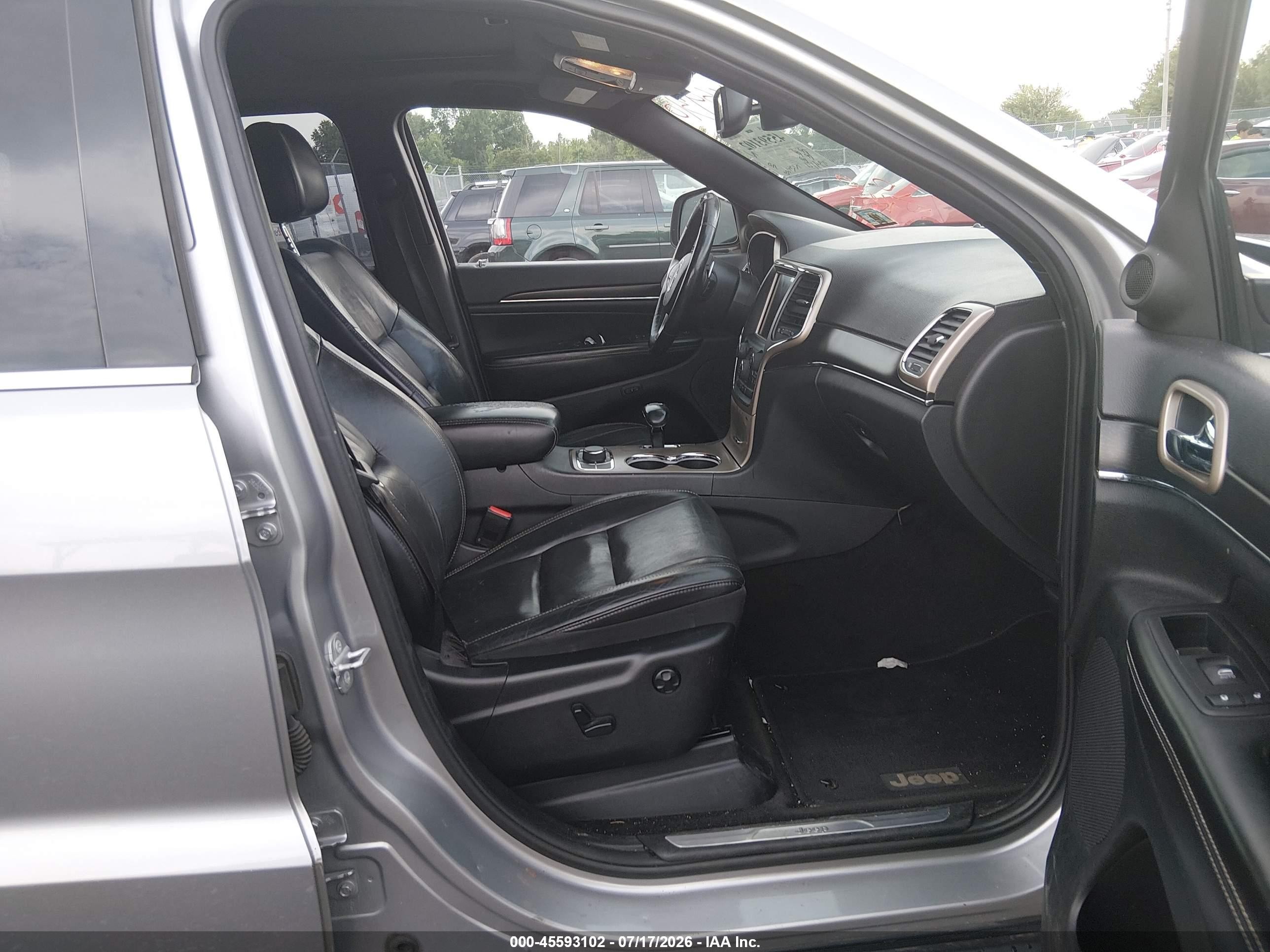 2014 Jeep Grand Cherokee Limited Серый vin: 1C4RJFBGXEC325200