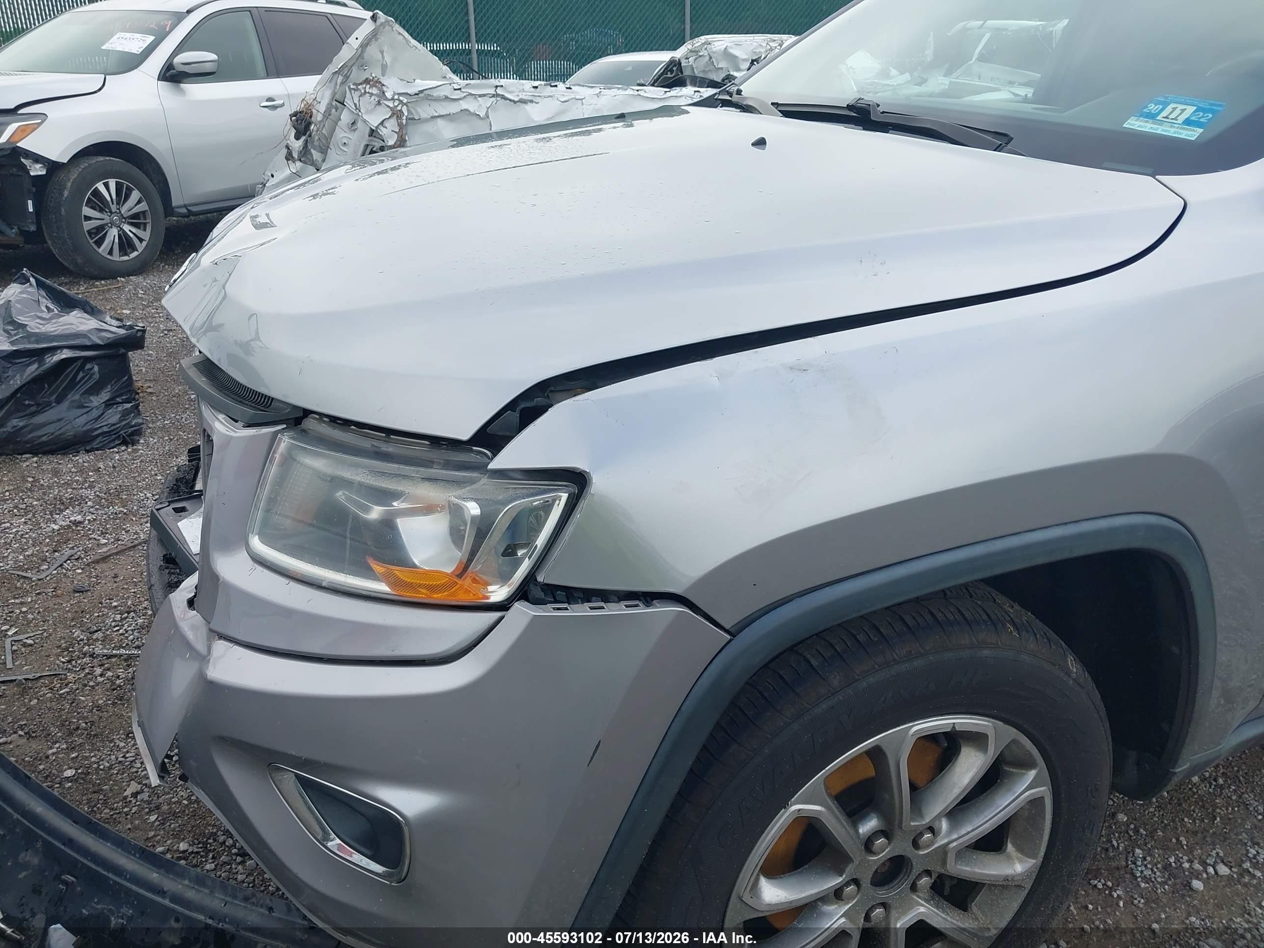 2014 Jeep Grand Cherokee Limited Серый vin: 1C4RJFBGXEC325200