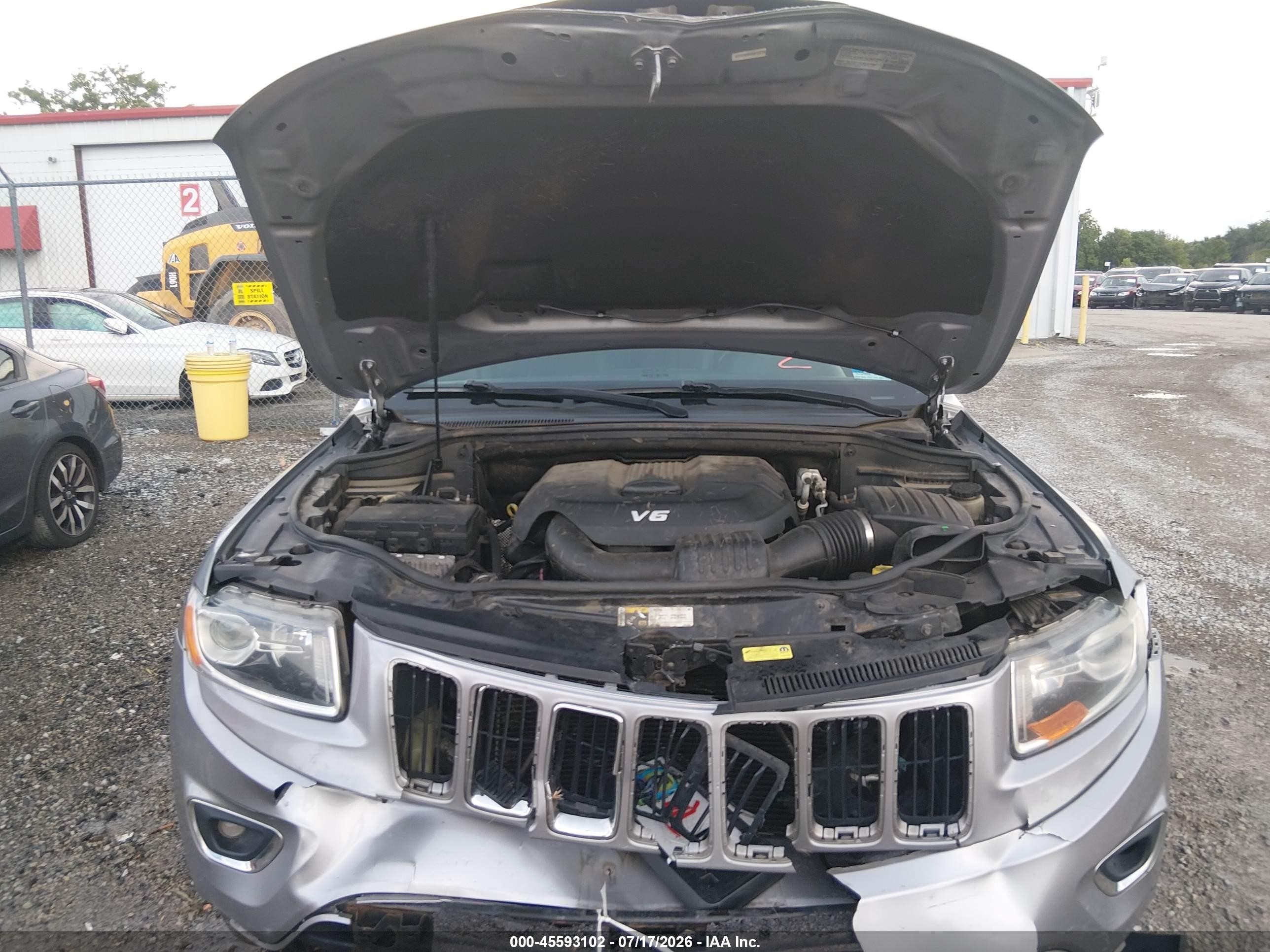 2014 Jeep Grand Cherokee Limited Серый vin: 1C4RJFBGXEC325200