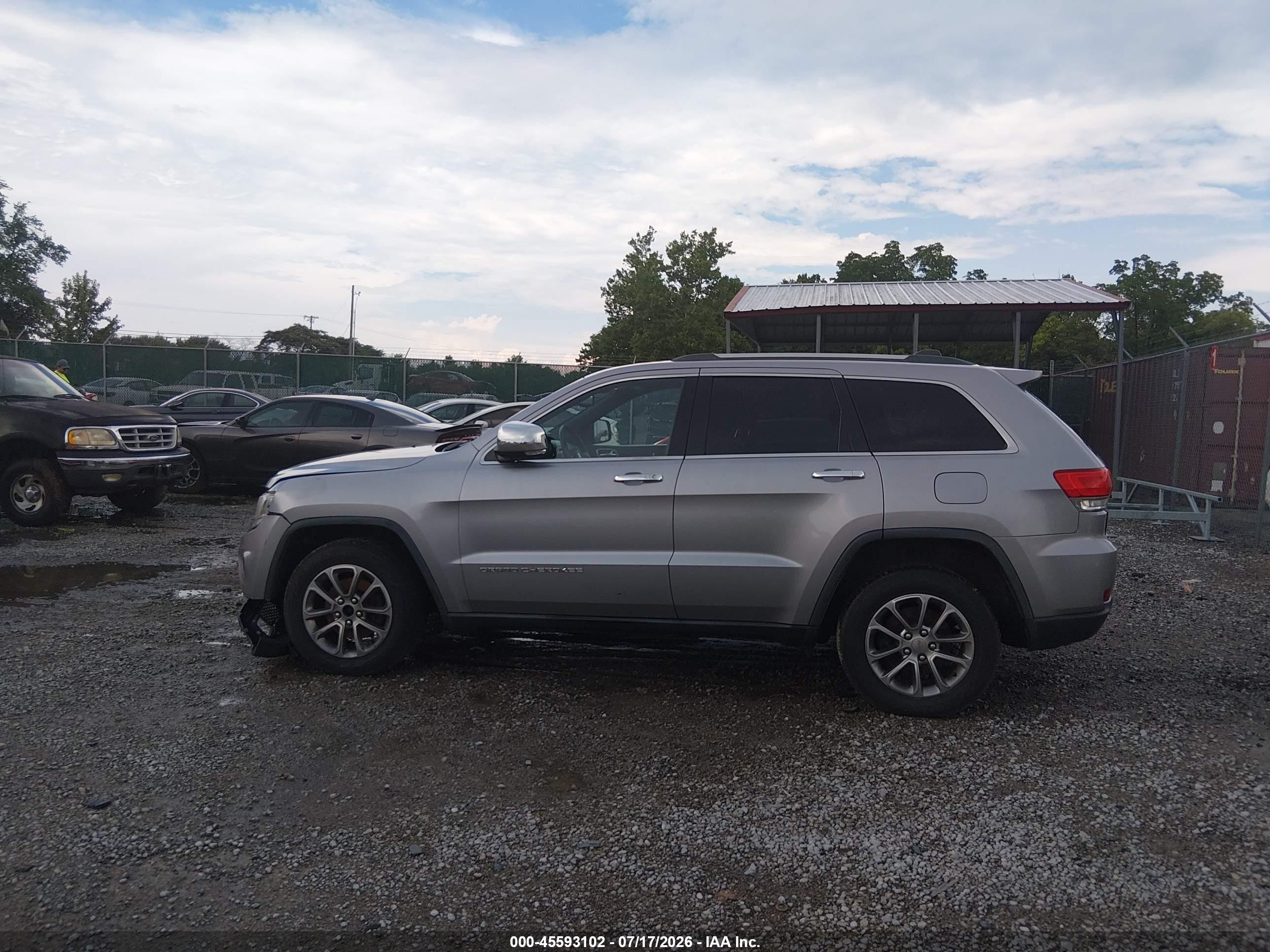 2014 Jeep Grand Cherokee Limited Серый vin: 1C4RJFBGXEC325200