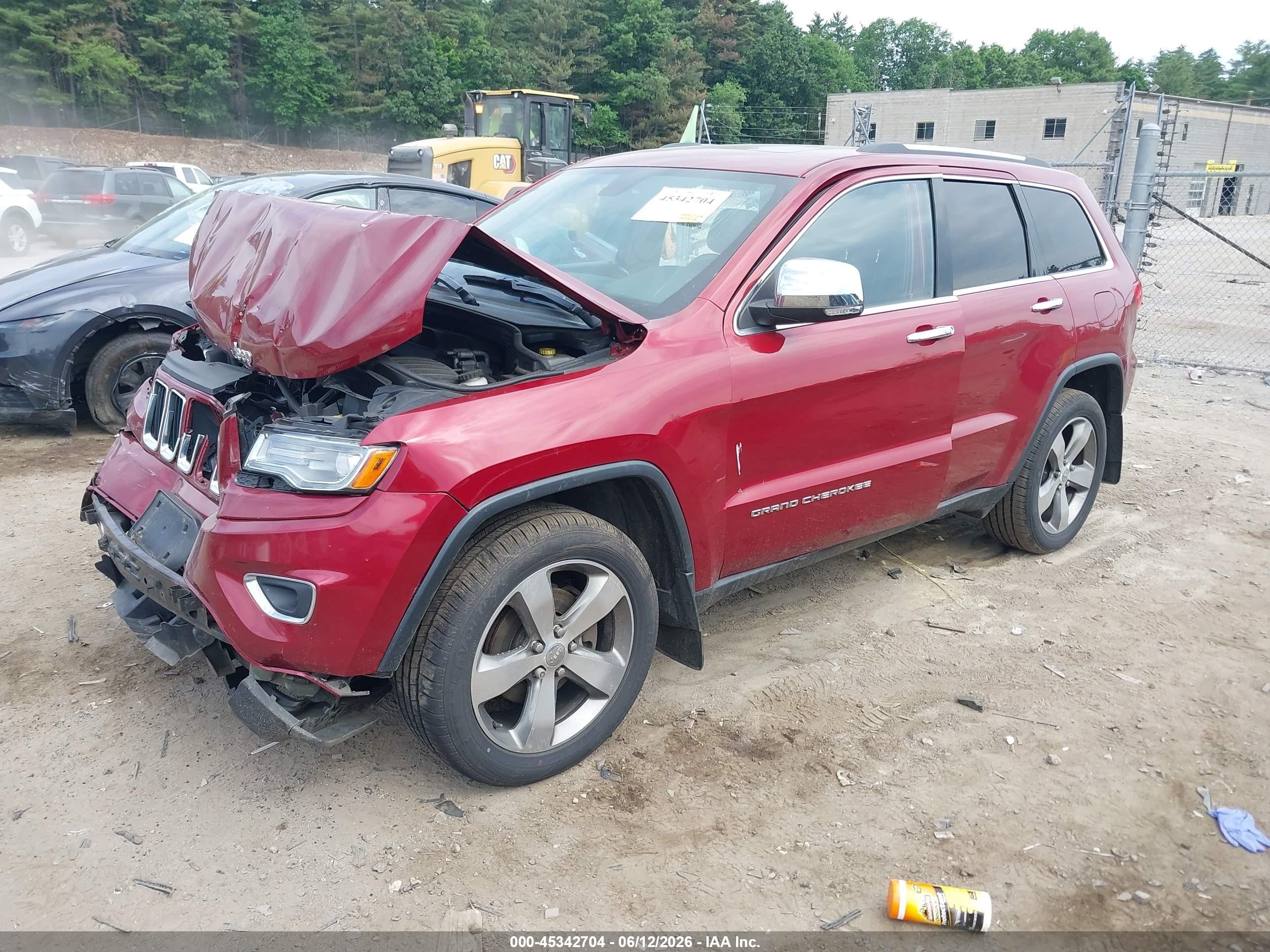 2014 Jeep Grand Cherokee Limited Red vin: 1C4RJFBGXEC328856