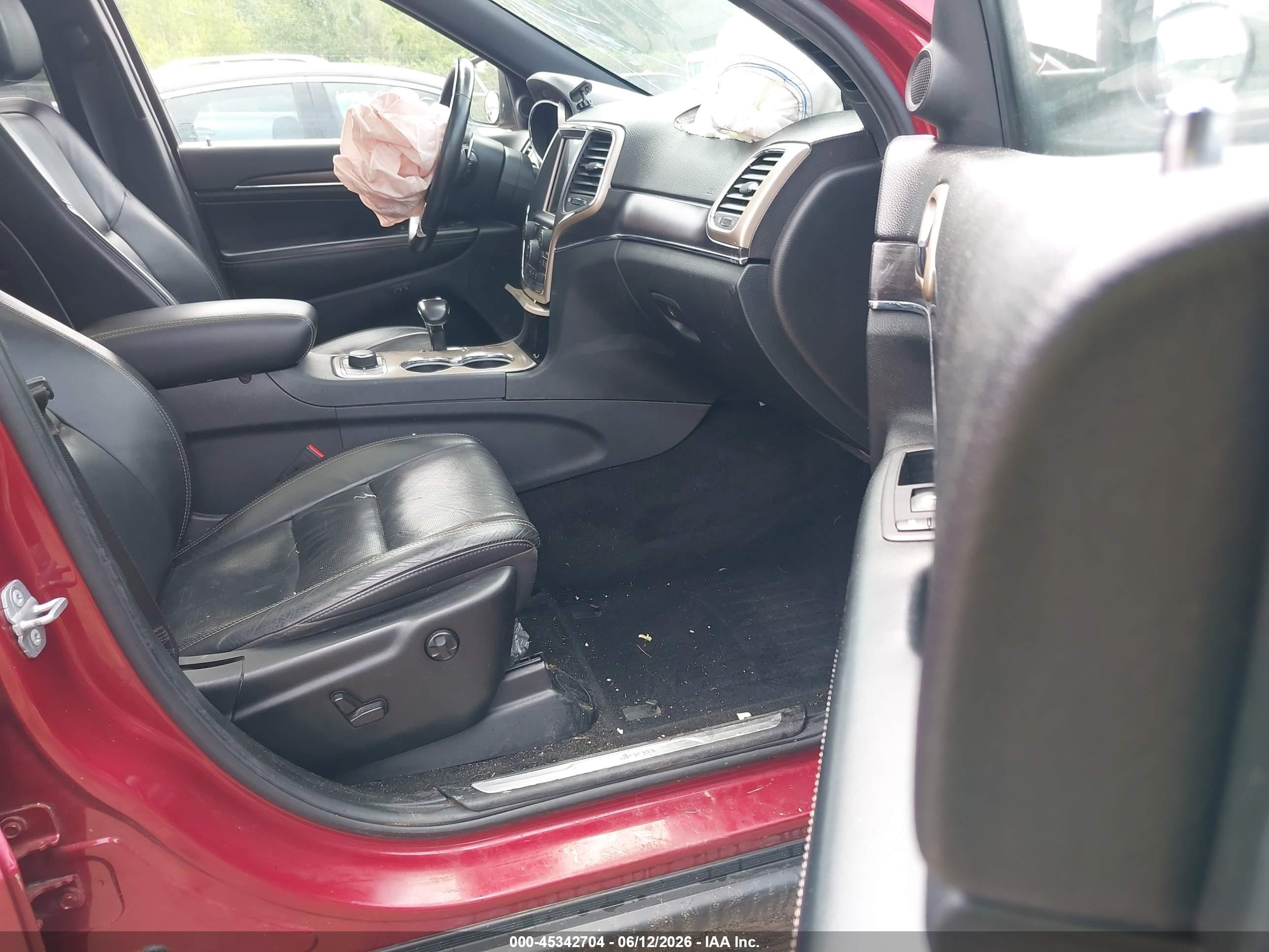 2014 Jeep Grand Cherokee Limited Red vin: 1C4RJFBGXEC328856