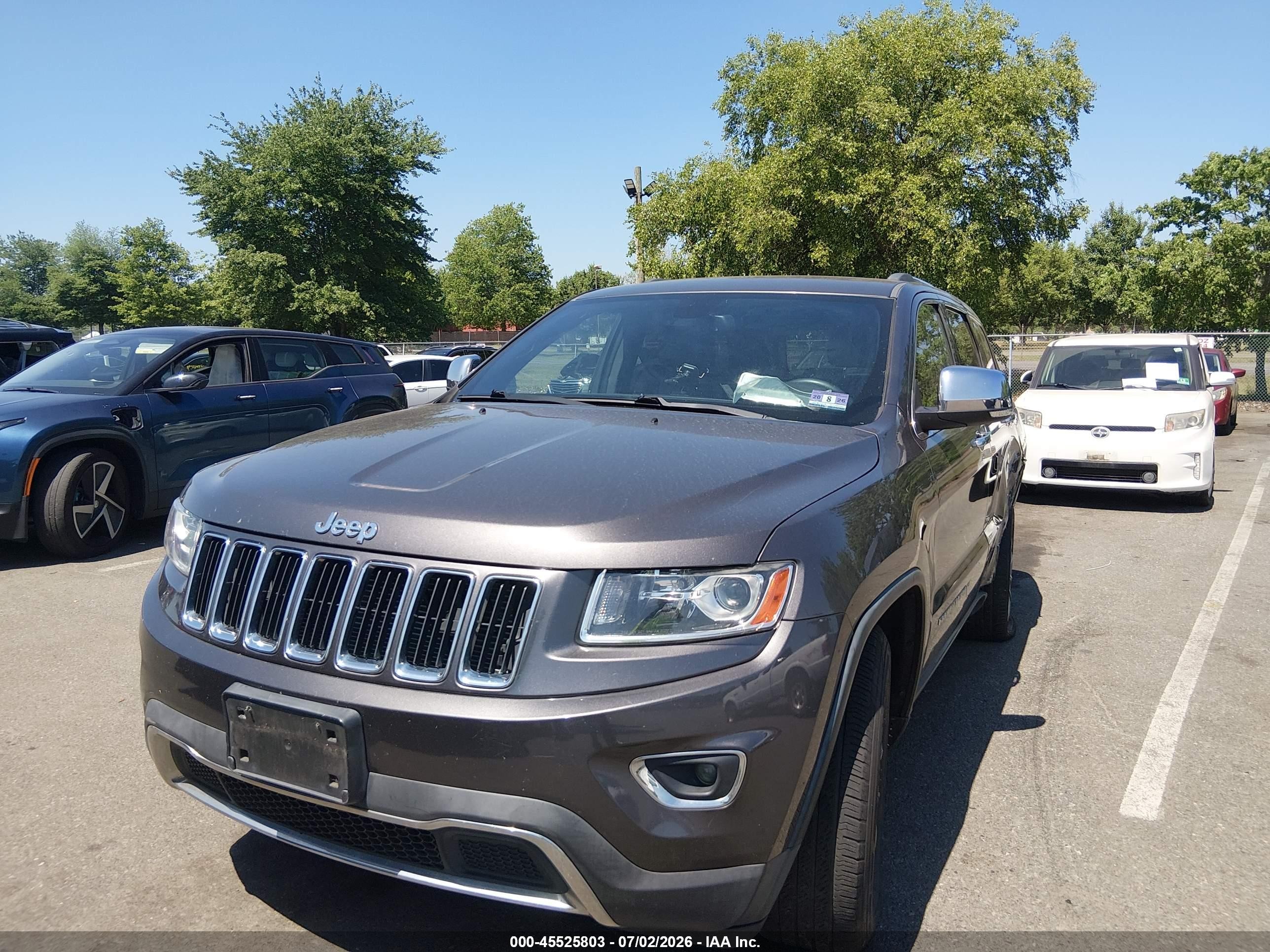 2014 Jeep Grand Cherokee Limited Gray vin: 1C4RJFBGXEC335029