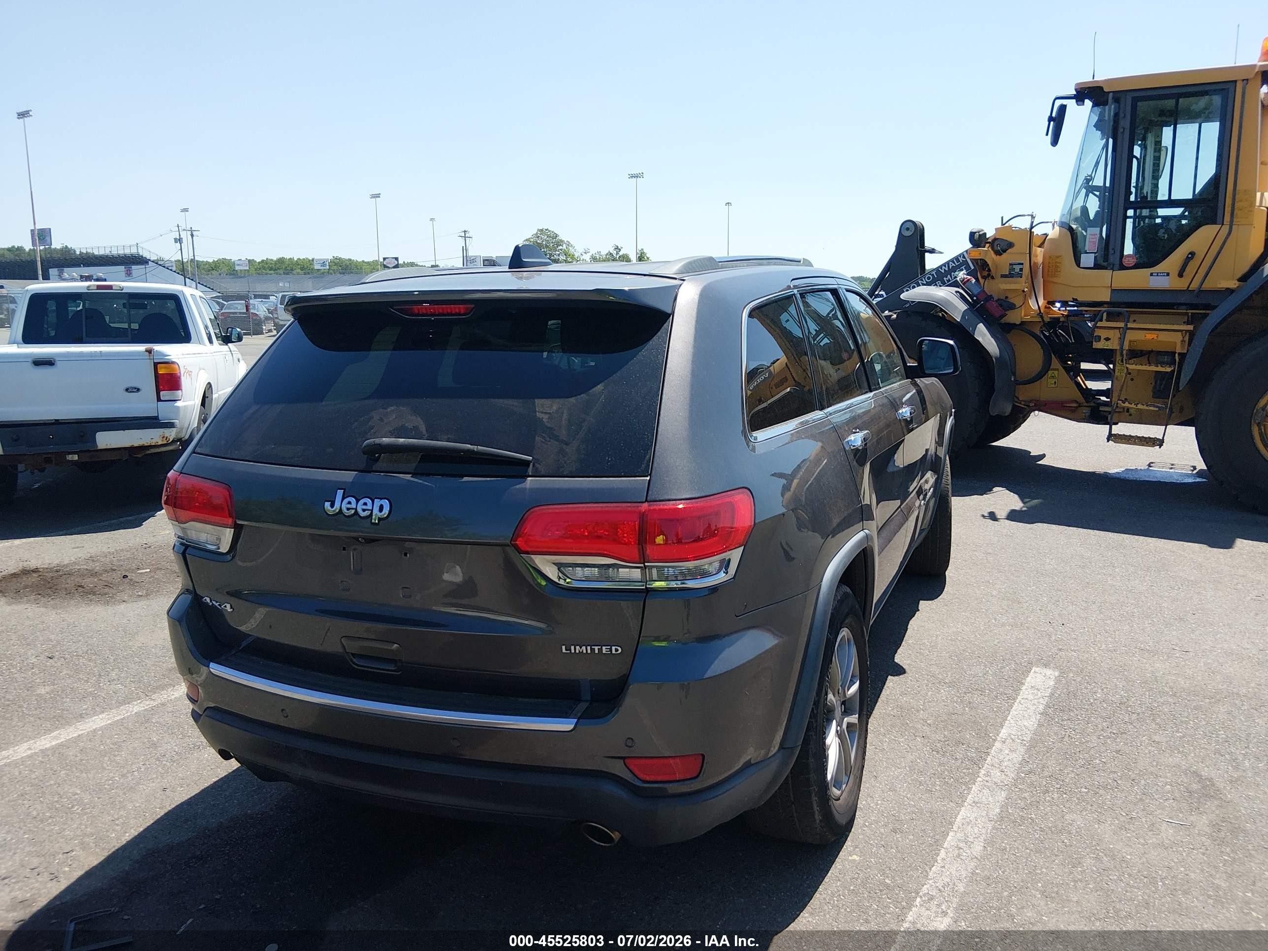 2014 Jeep Grand Cherokee Limited Gray vin: 1C4RJFBGXEC335029