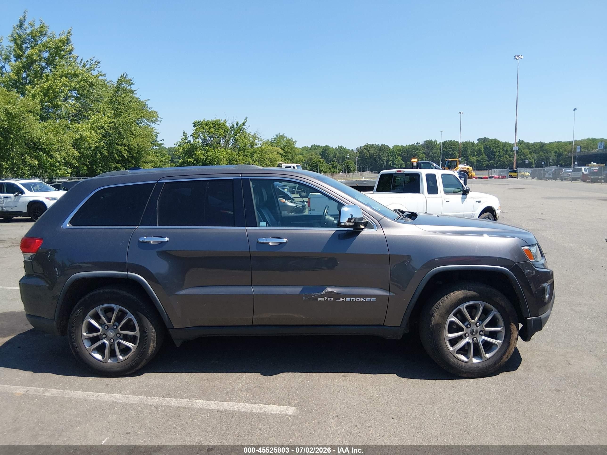 2014 Jeep Grand Cherokee Limited Gray vin: 1C4RJFBGXEC335029