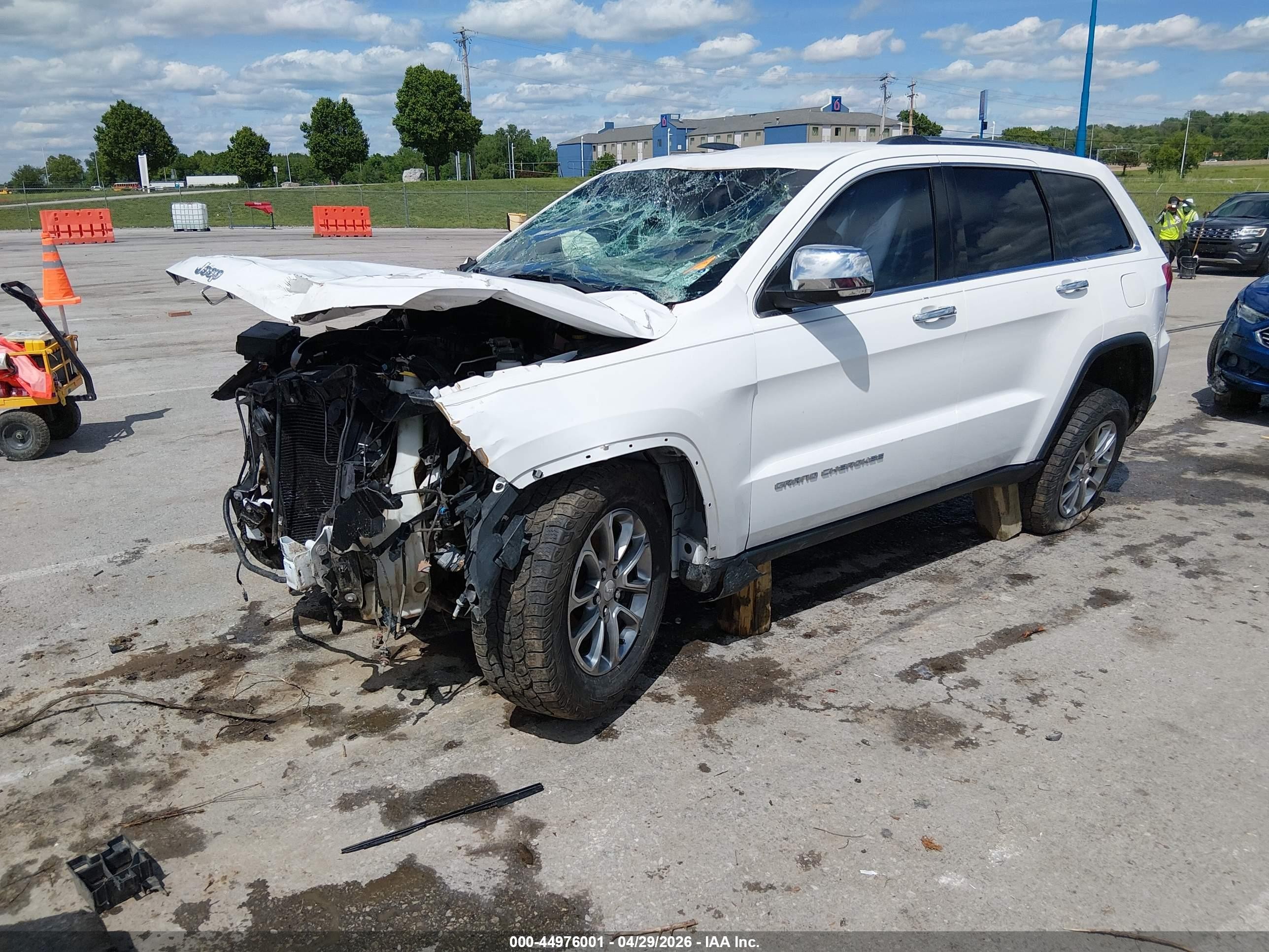 2014 Jeep Grand Cherokee Limited White vin: 1C4RJFBGXEC351022