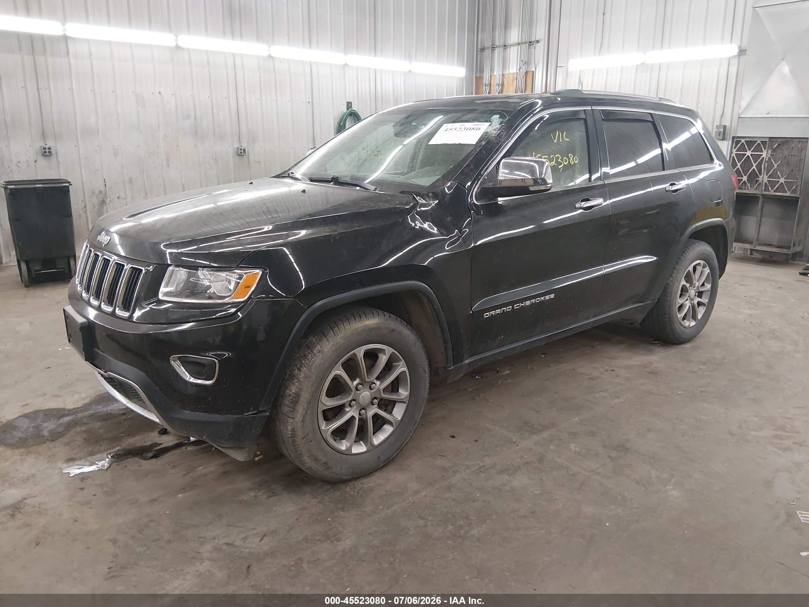2014 Jeep Grand Cherokee Limited Black vin: 1C4RJFBGXEC355930
