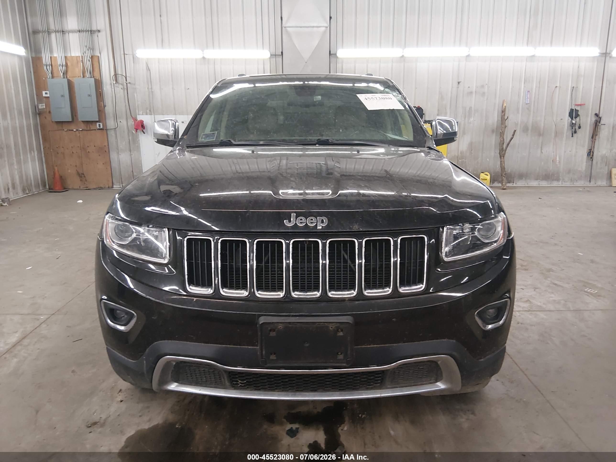 2014 Jeep Grand Cherokee Limited Black vin: 1C4RJFBGXEC355930