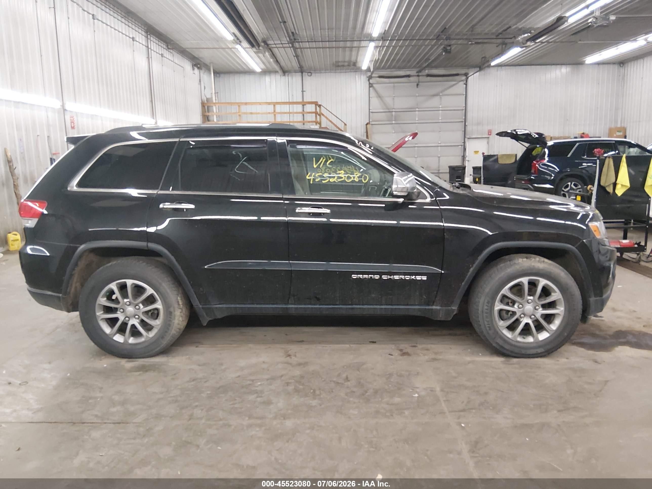 2014 Jeep Grand Cherokee Limited Black vin: 1C4RJFBGXEC355930