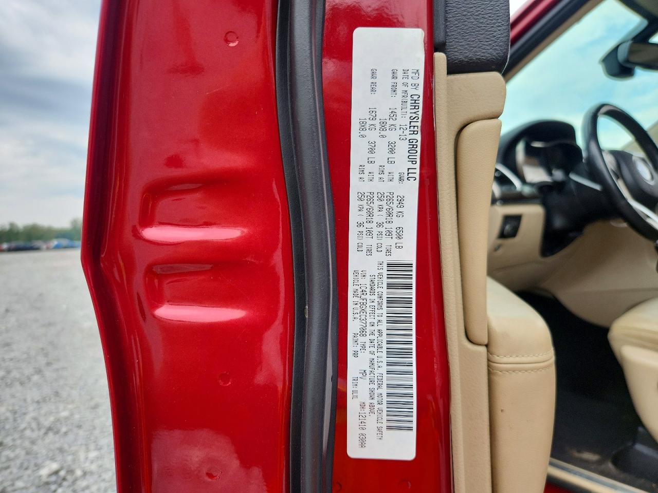 2014 Jeep Grand Cherokee Limited Red vin: 1C4RJFBGXEC377068