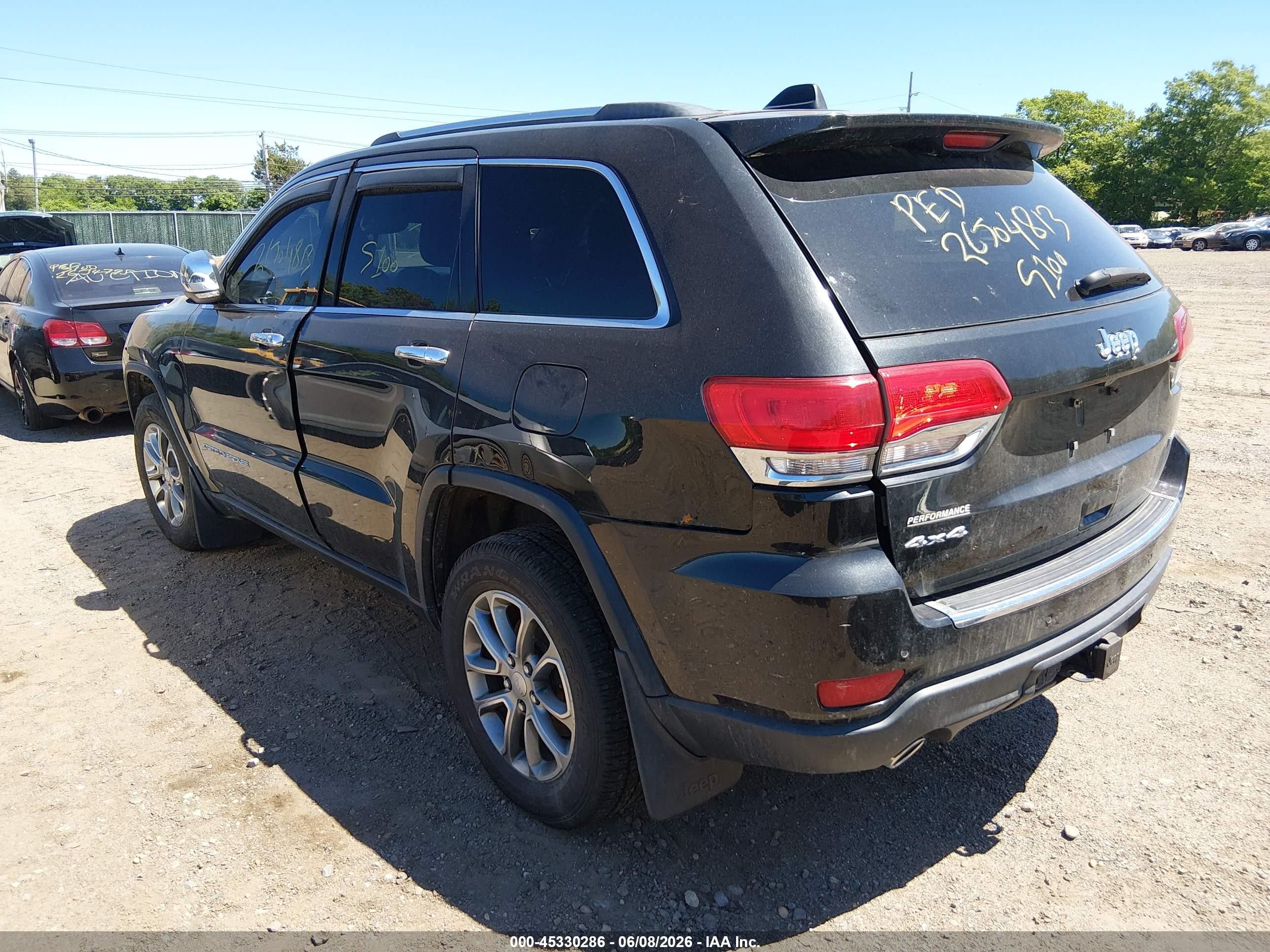 2014 Jeep Grand Cherokee Limited Черный vin: 1C4RJFBGXEC379130