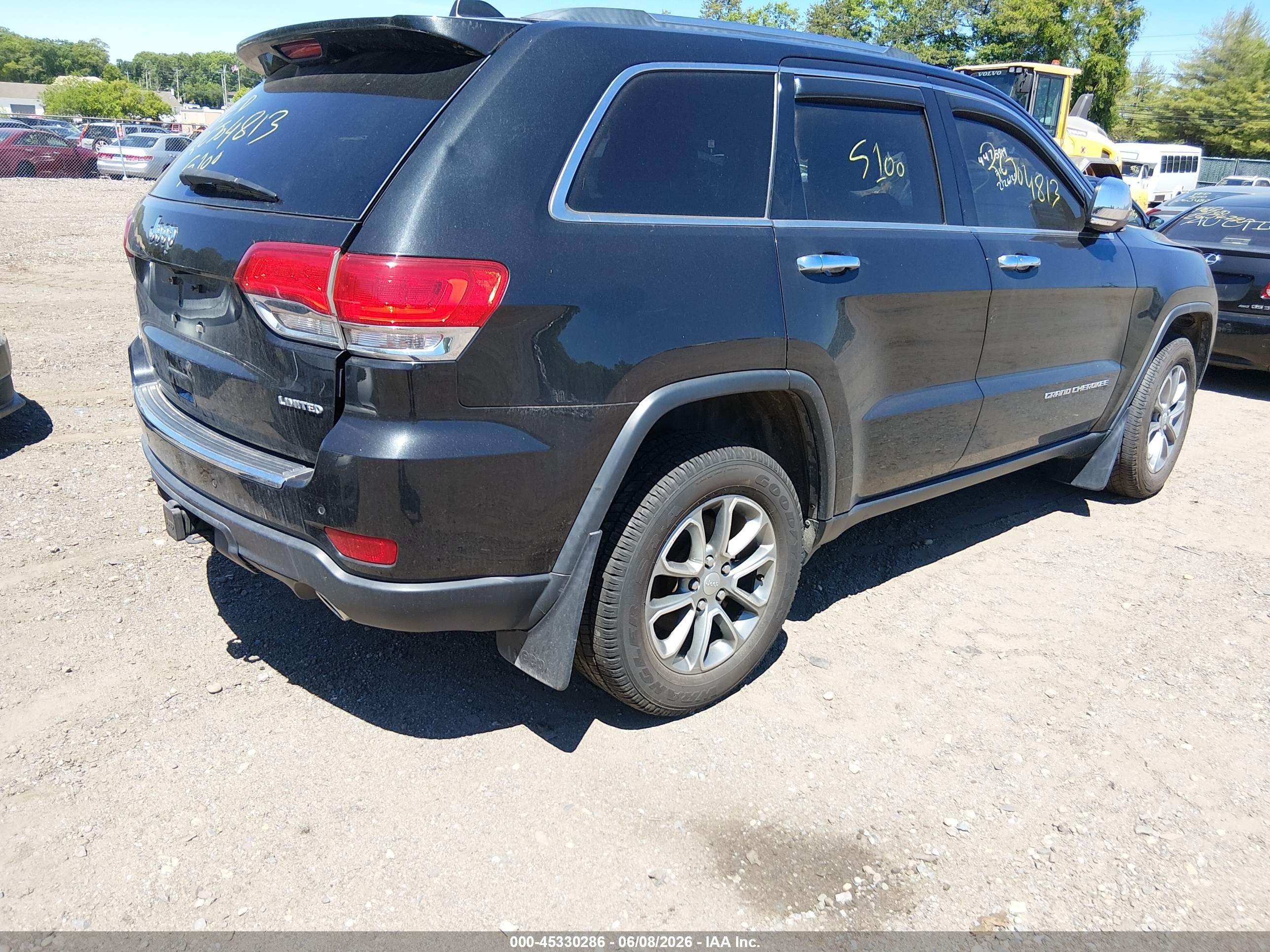 2014 Jeep Grand Cherokee Limited Черный vin: 1C4RJFBGXEC379130