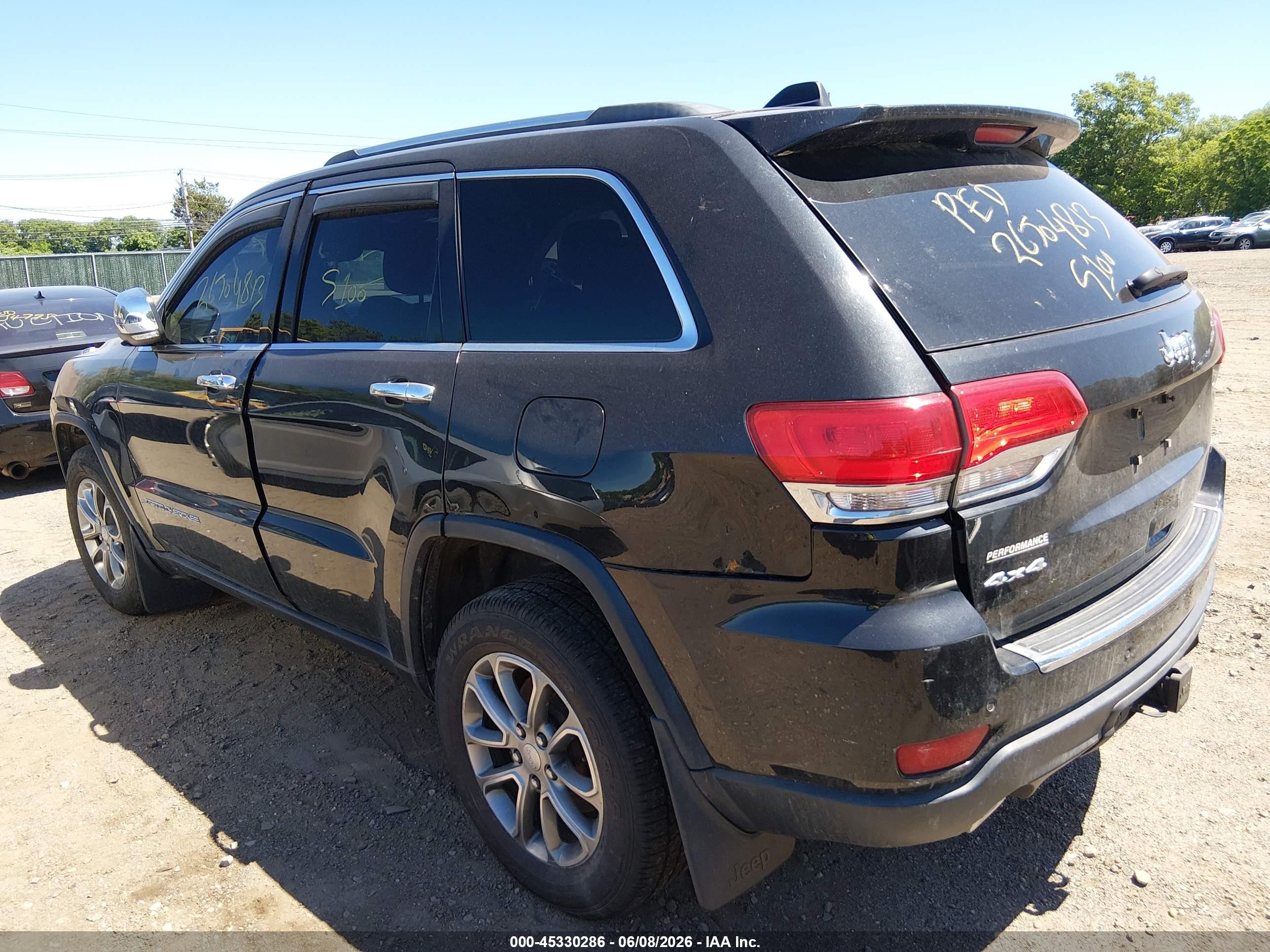 2014 Jeep Grand Cherokee Limited Черный vin: 1C4RJFBGXEC379130