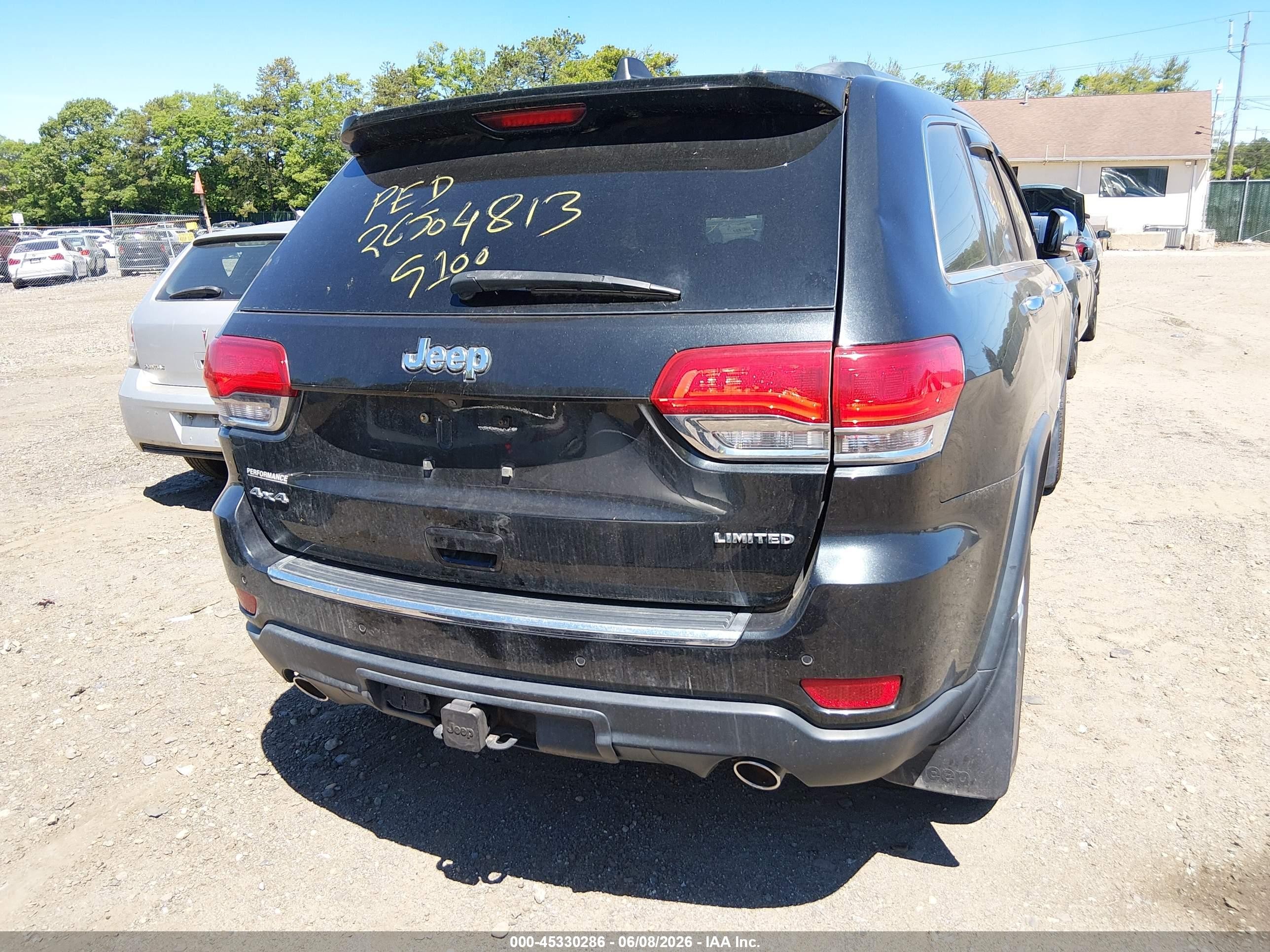 2014 Jeep Grand Cherokee Limited Черный vin: 1C4RJFBGXEC379130
