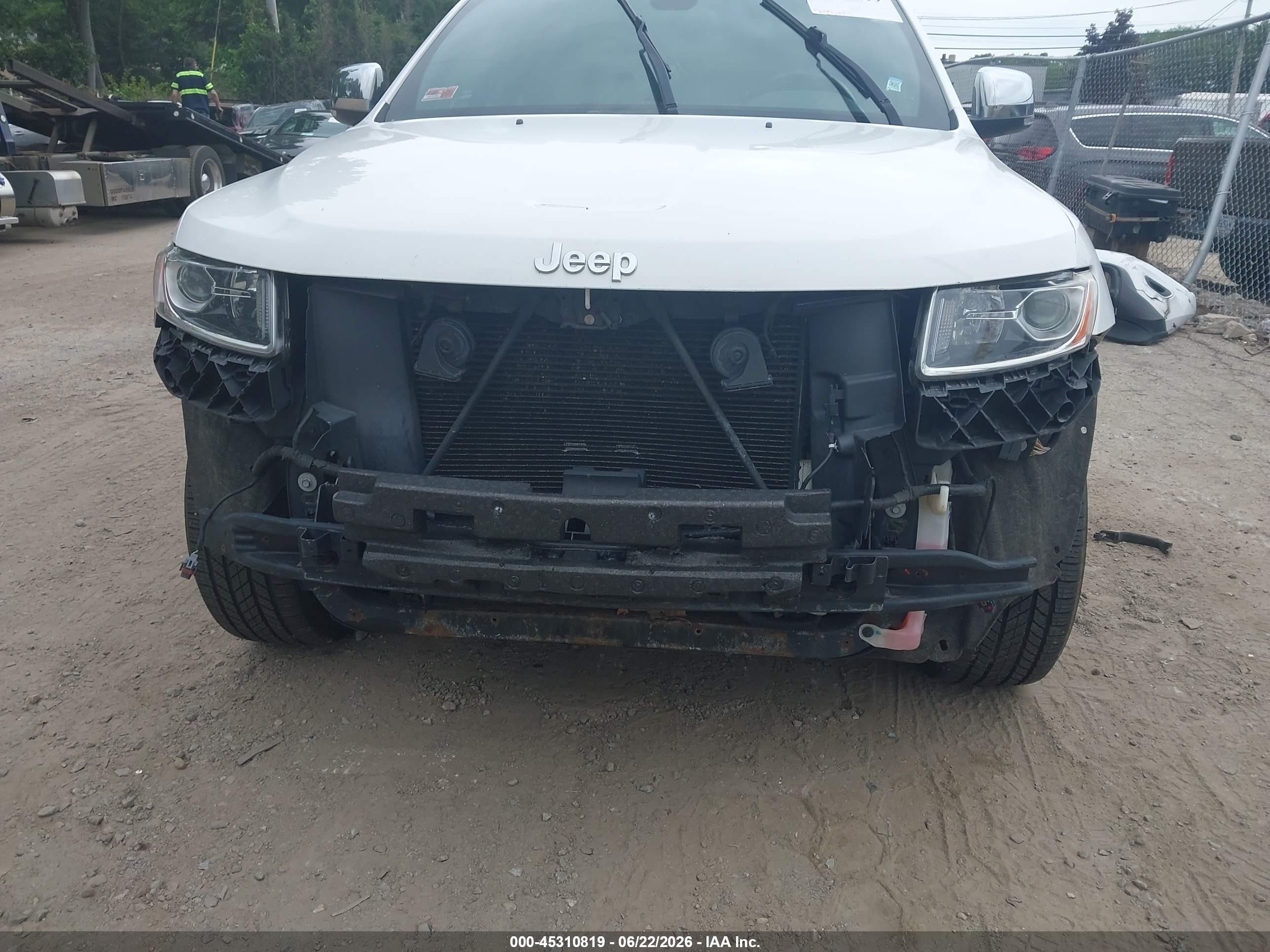 2014 Jeep Grand Cherokee Limited White vin: 1C4RJFBGXEC399765