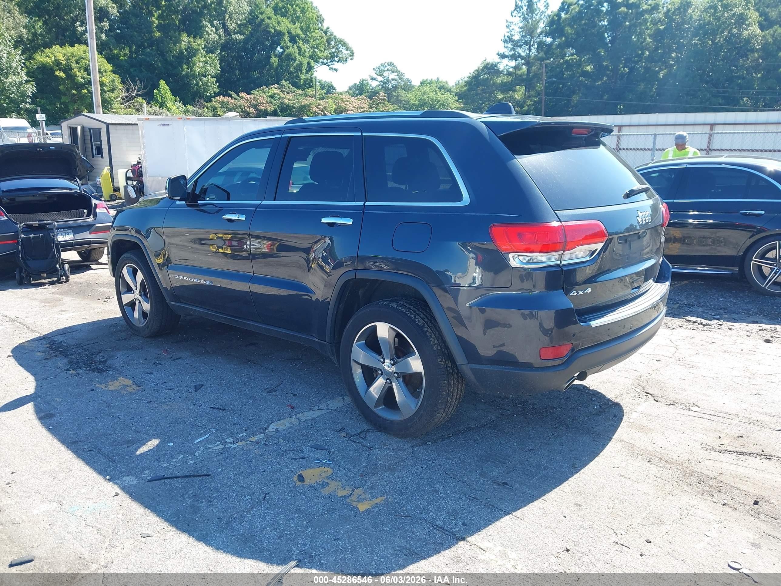 2014 Jeep Grand Cherokee Limited Black vin: 1C4RJFBGXEC400042
