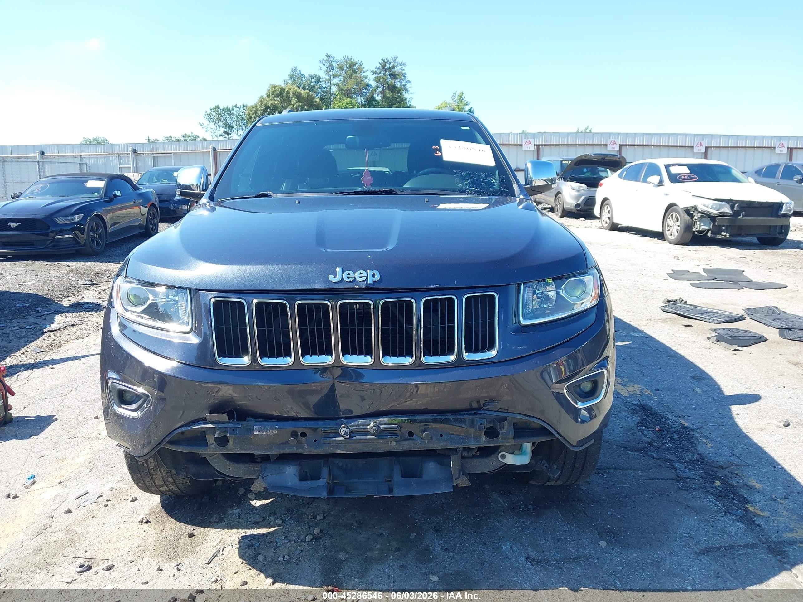 2014 Jeep Grand Cherokee Limited Black vin: 1C4RJFBGXEC400042