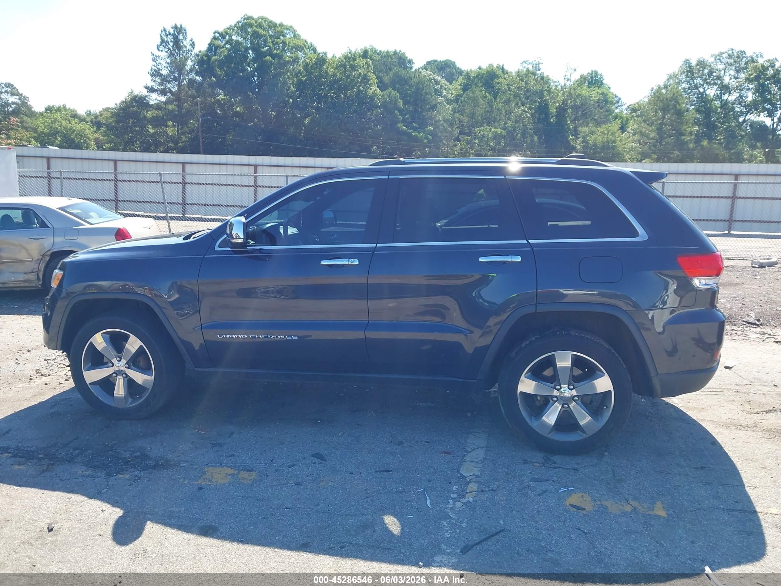 2014 Jeep Grand Cherokee Limited Black vin: 1C4RJFBGXEC400042