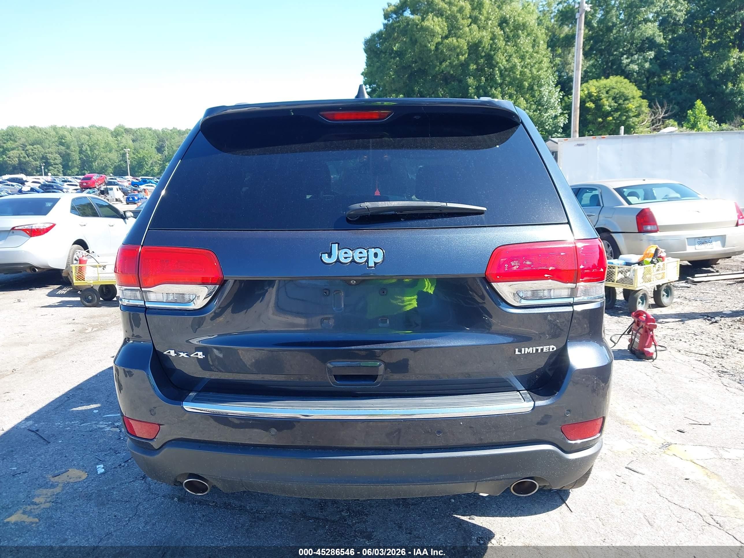 2014 Jeep Grand Cherokee Limited Black vin: 1C4RJFBGXEC400042