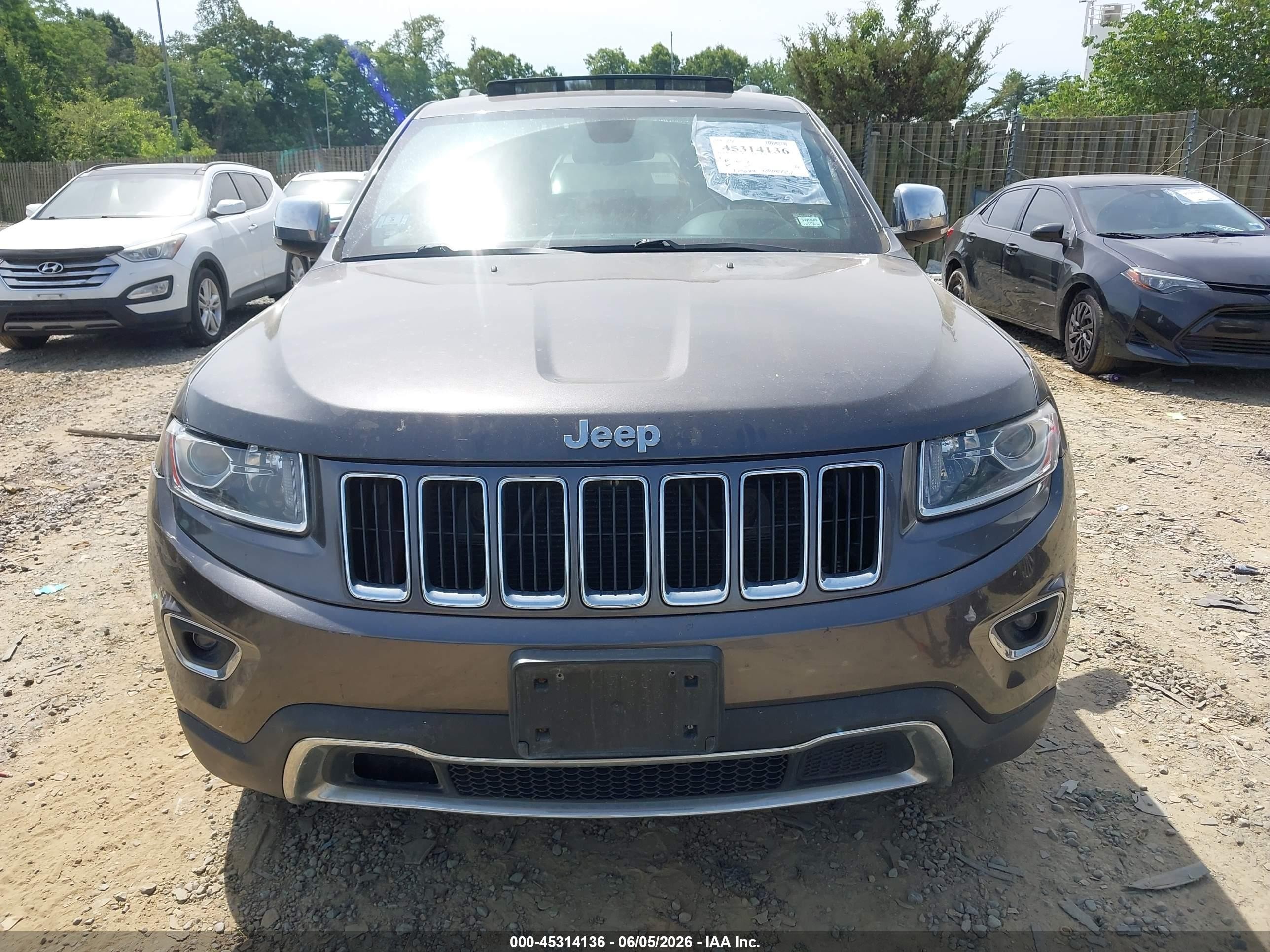 2014 Jeep Grand Cherokee Limited Dark Brown vin: 1C4RJFBGXEC400624