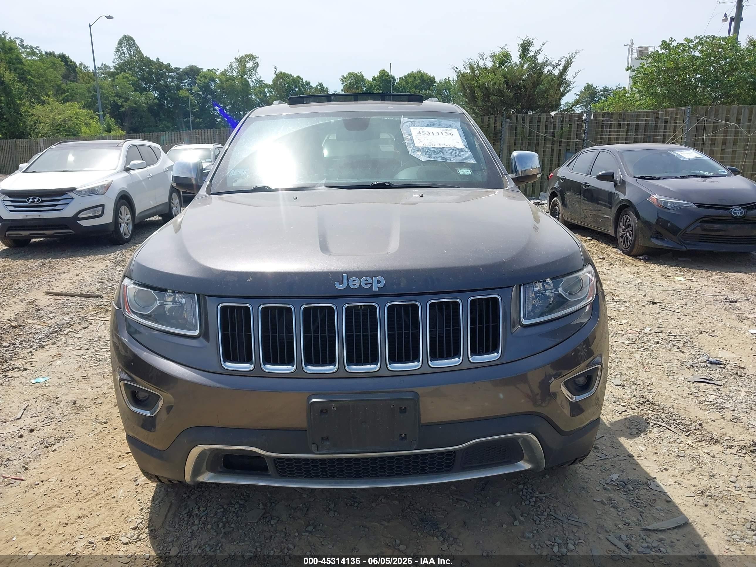 2014 Jeep Grand Cherokee Limited Dark Brown vin: 1C4RJFBGXEC400624