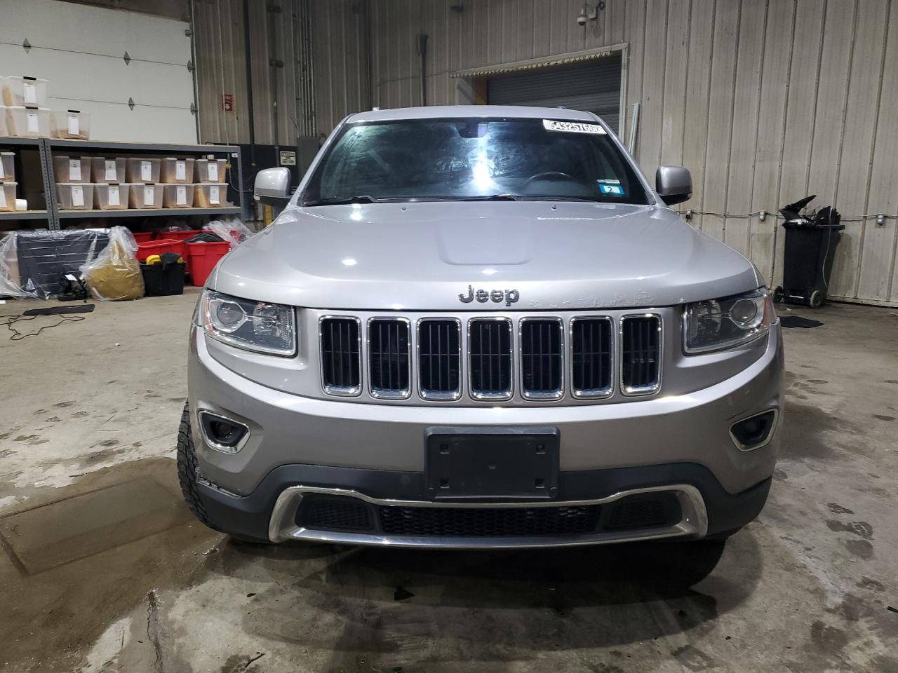 2014 Jeep Grand Cherokee Limited Серый vin: 1C4RJFBGXEC447698 Damage: Front Bumper Cover Lower, Misaligned, Repair Required