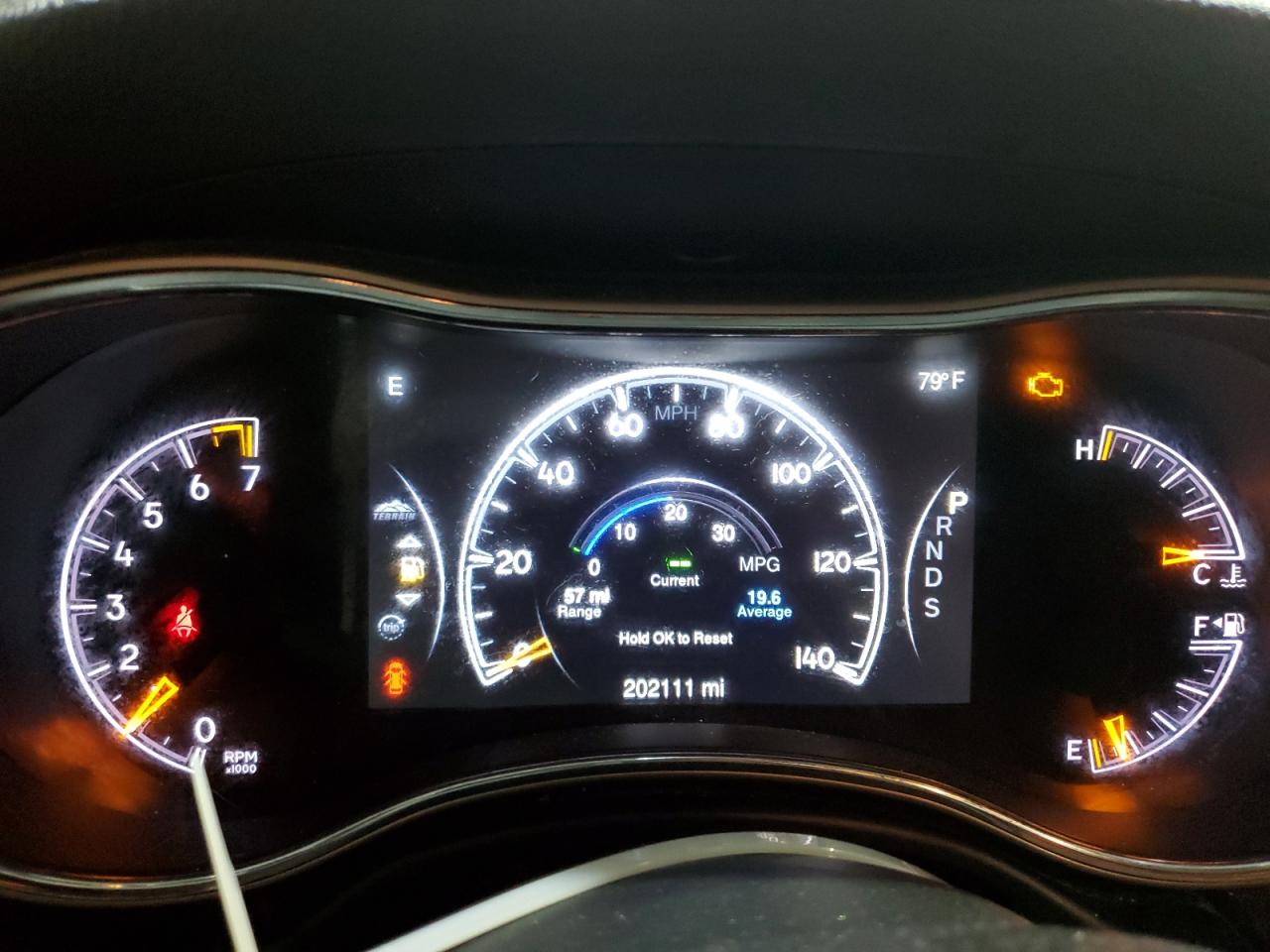 2014 Jeep Grand Cherokee Limited Серый vin: 1C4RJFBGXEC447698 Damage: Warning Light - Engine, On, Unacceptable