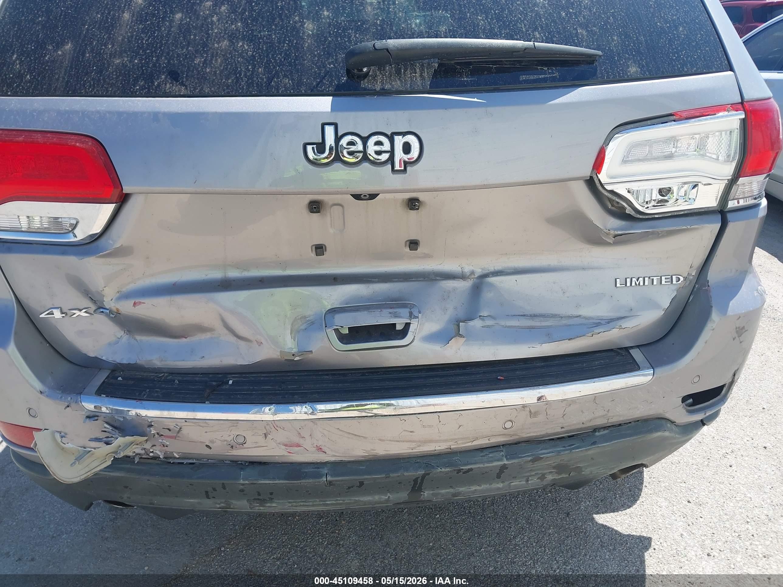 2014 Jeep Grand Cherokee Limited Gray vin: 1C4RJFBGXEC486677