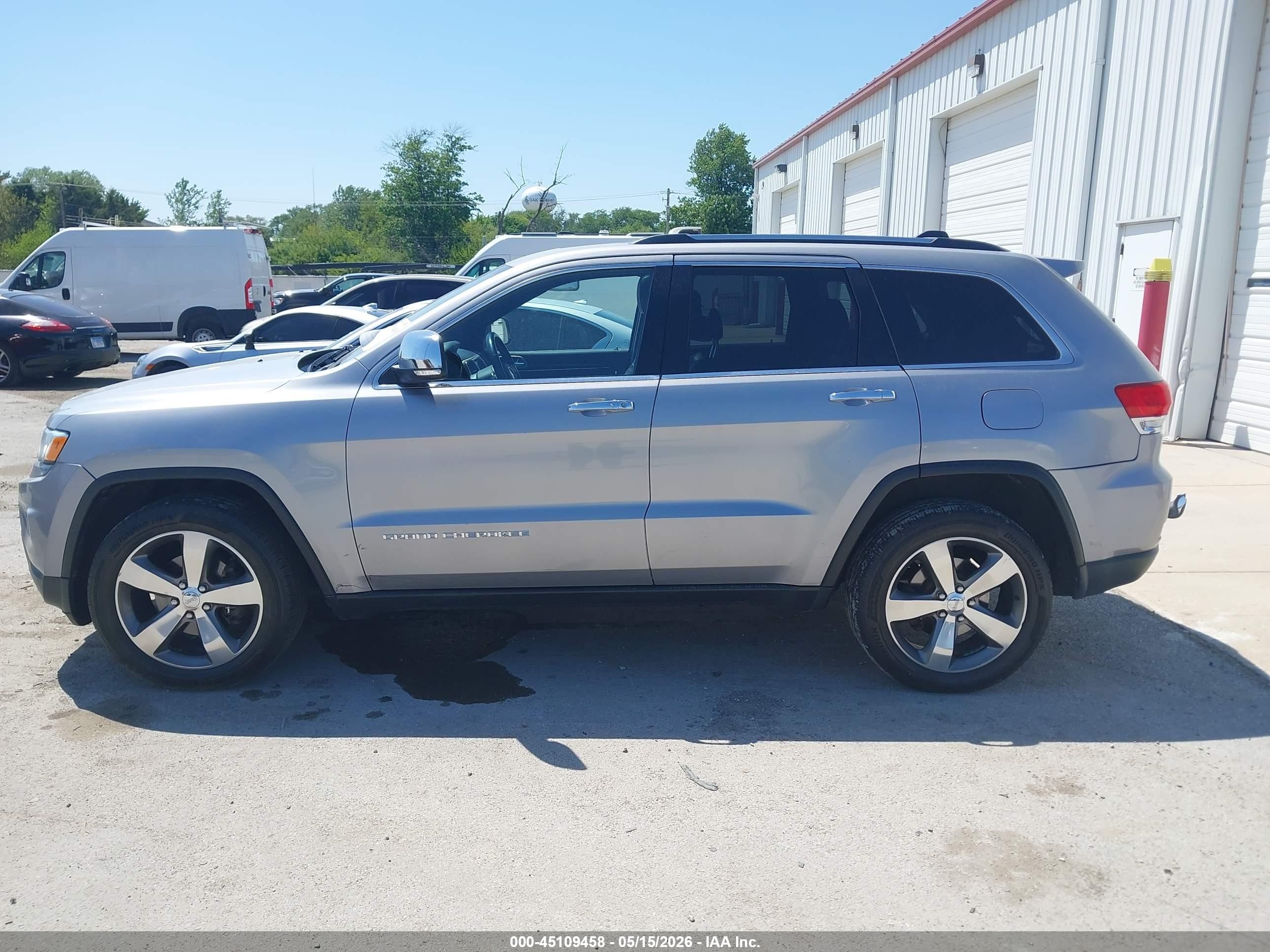 2014 Jeep Grand Cherokee Limited Gray vin: 1C4RJFBGXEC486677