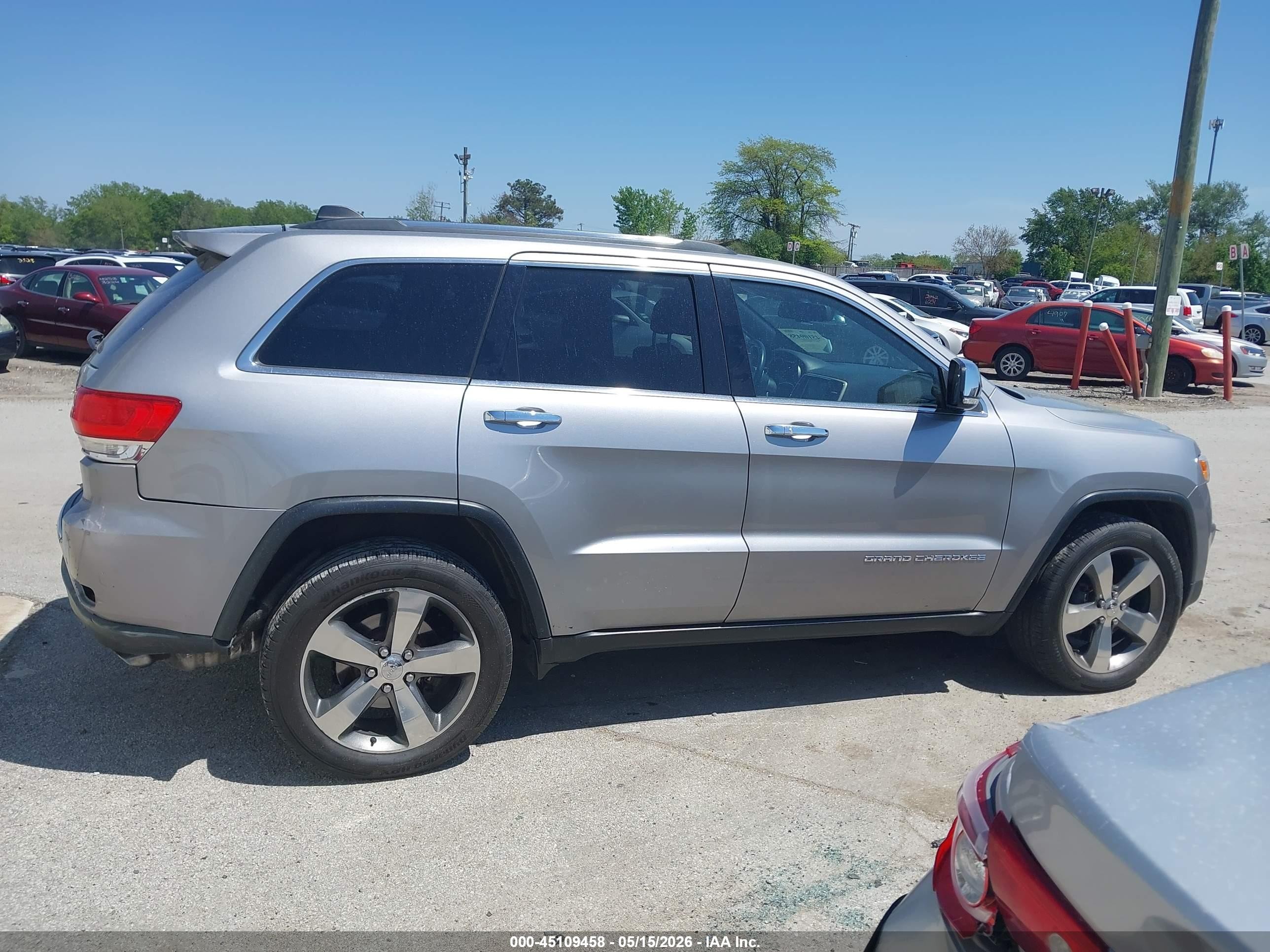 2014 Jeep Grand Cherokee Limited Gray vin: 1C4RJFBGXEC486677