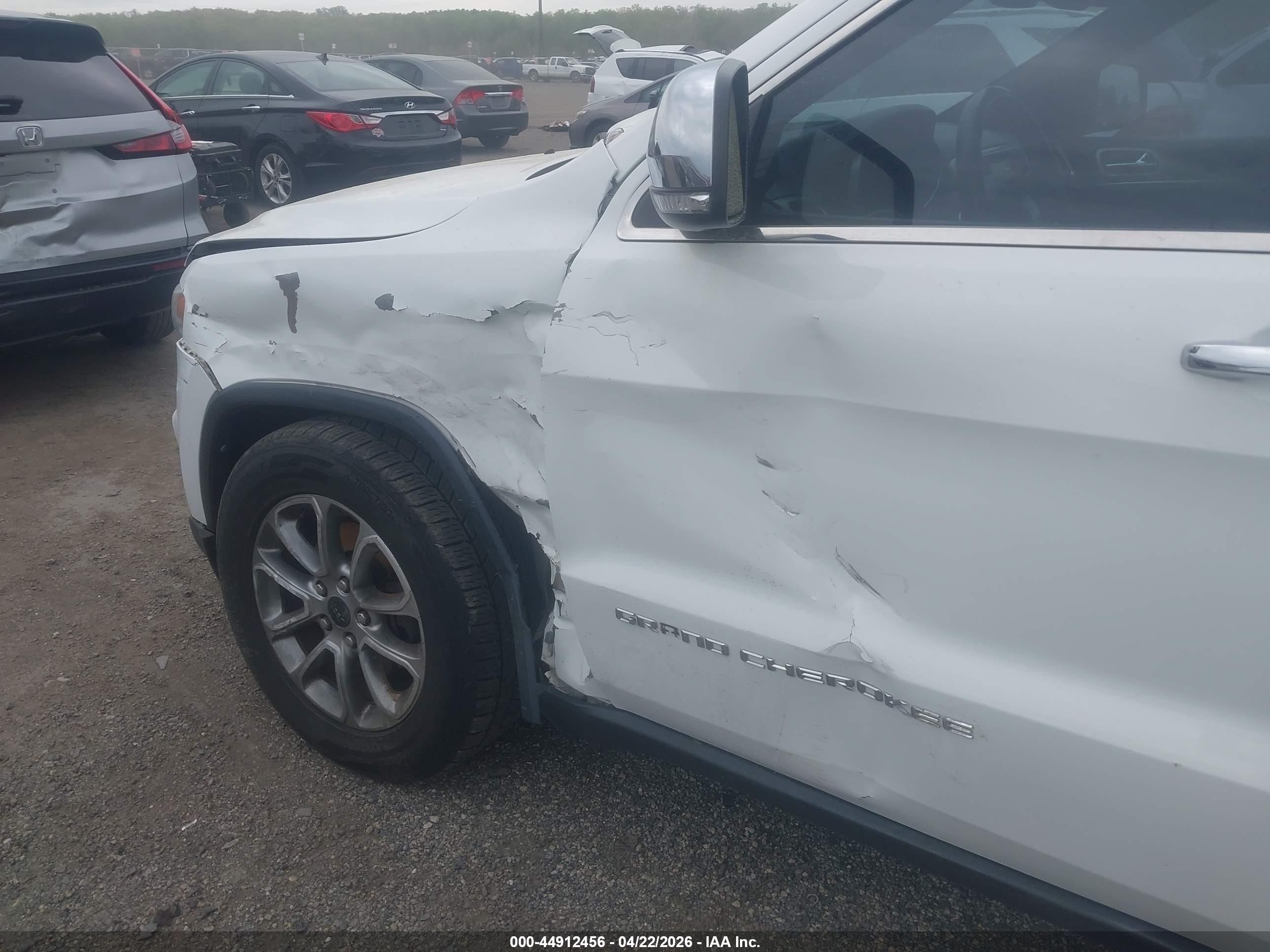 2014 Jeep Grand Cherokee Limited Белый vin: 1C4RJFBGXEC497999