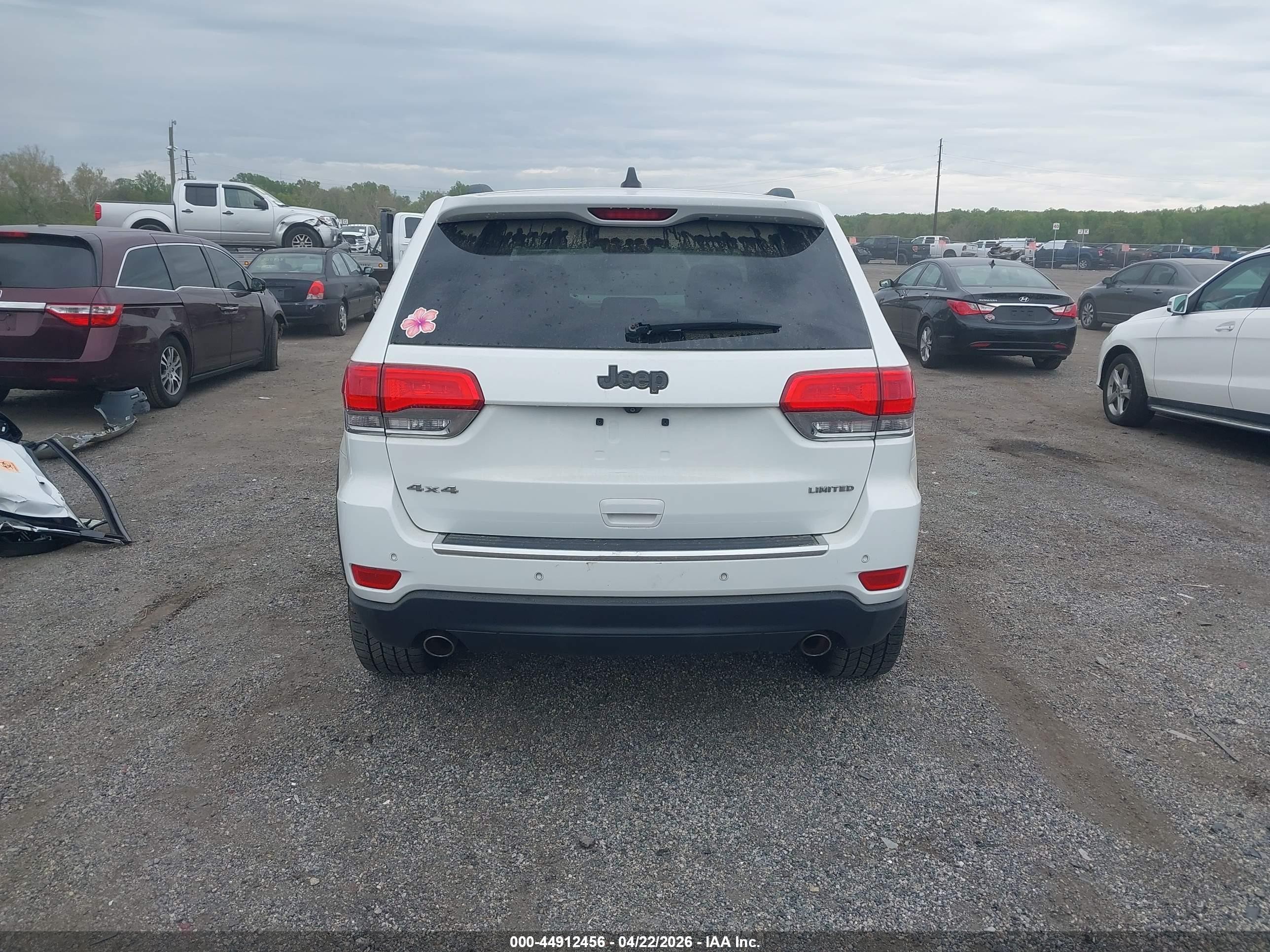 2014 Jeep Grand Cherokee Limited Белый vin: 1C4RJFBGXEC497999