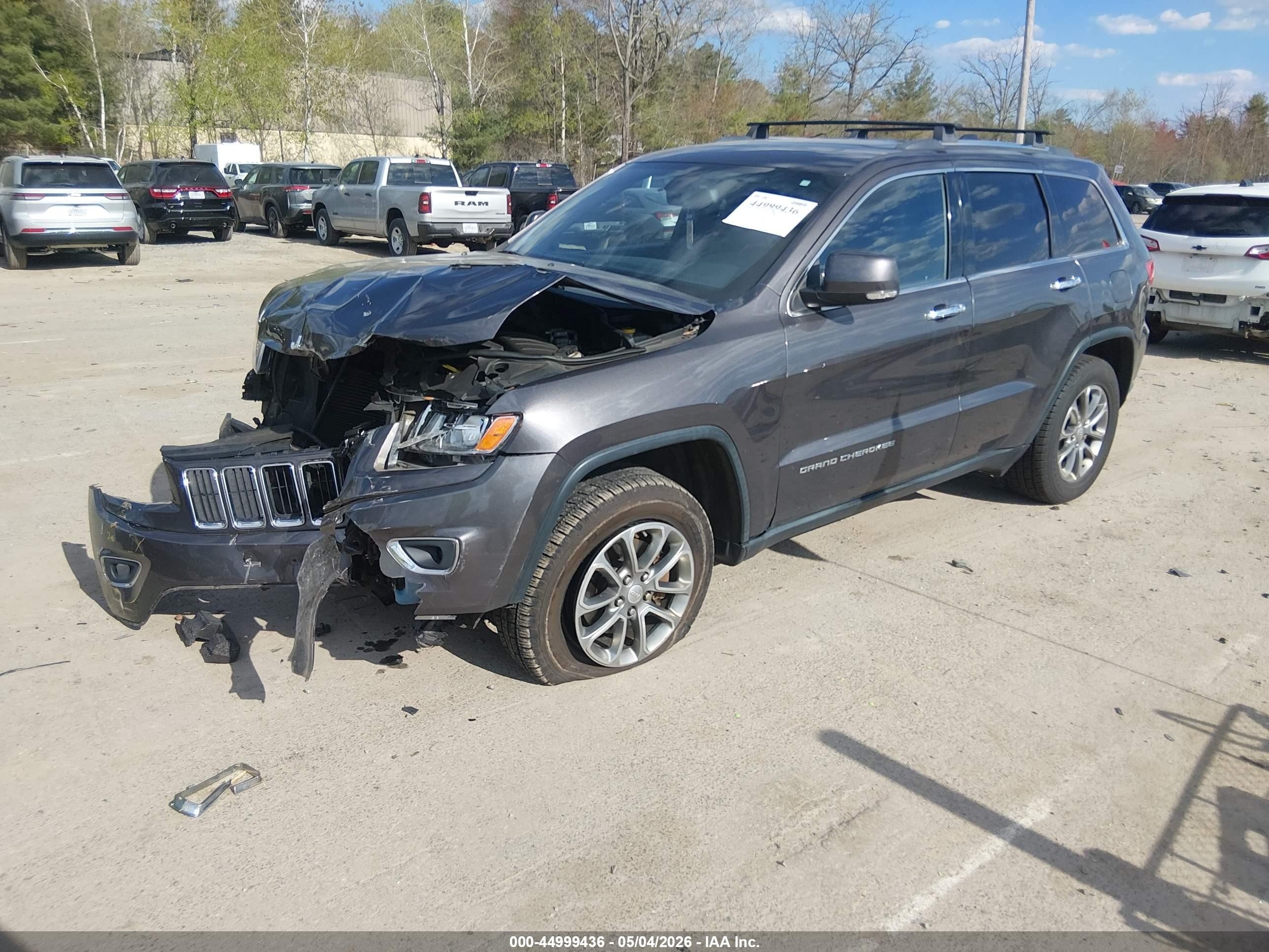 2014 Jeep Grand Cherokee Limited Gray vin: 1C4RJFBGXEC506040