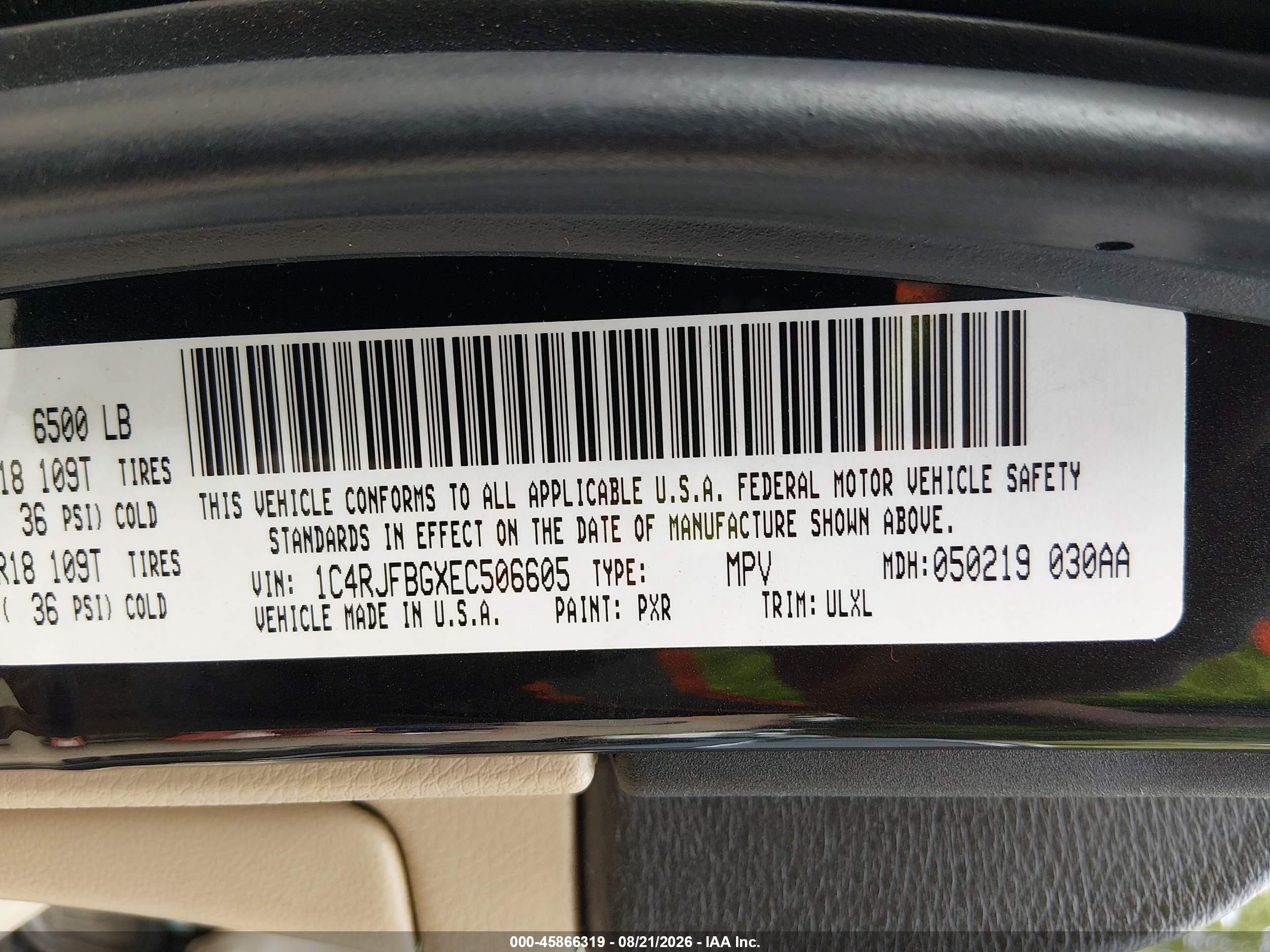 2014 Jeep Grand Cherokee Limited Черный vin: 1C4RJFBGXEC506605