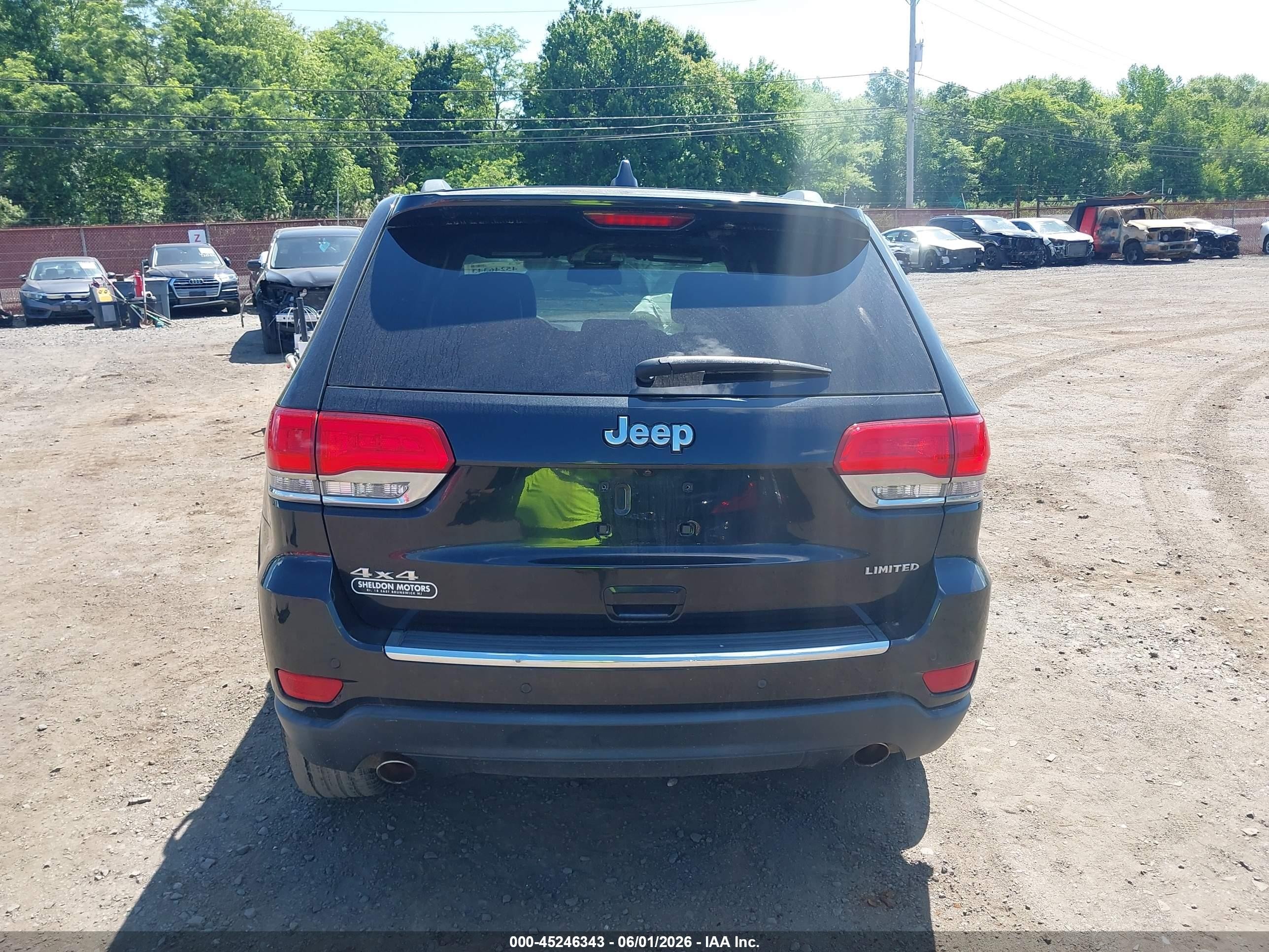 2014 Jeep Grand Cherokee Limited Black vin: 1C4RJFBGXEC526692