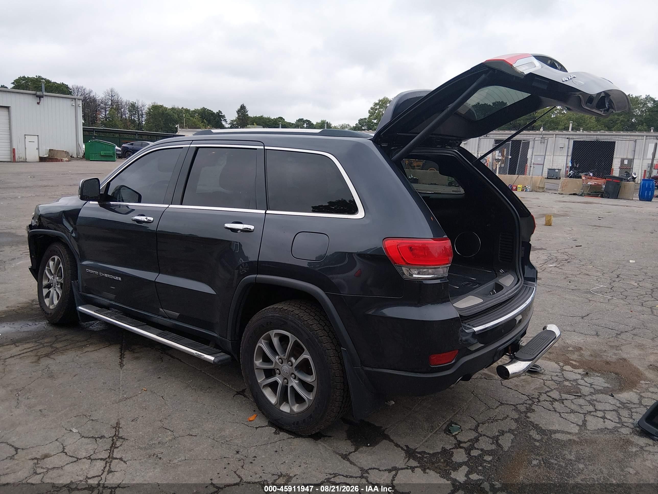 2014 Jeep Grand Cherokee Limited Black vin: 1C4RJFBGXEC543203