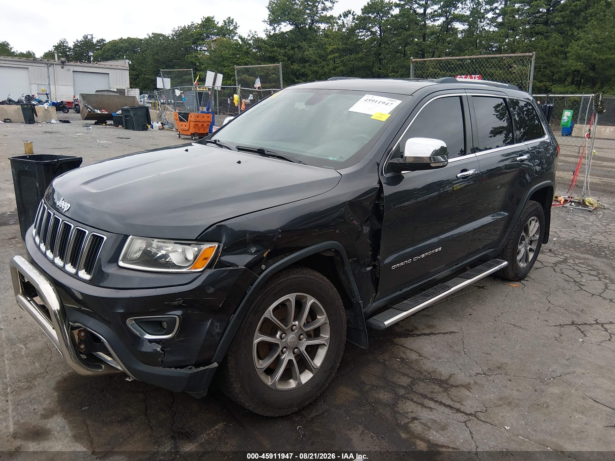2014 Jeep Grand Cherokee Limited Black vin: 1C4RJFBGXEC543203