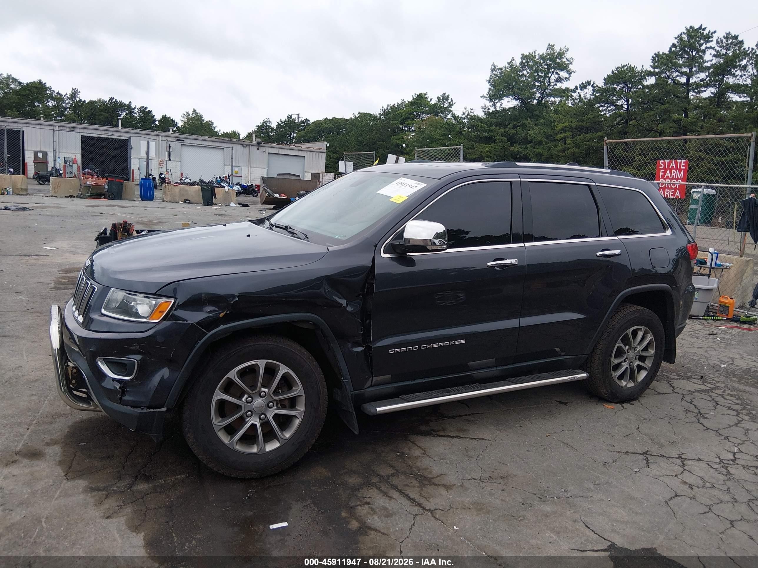 2014 Jeep Grand Cherokee Limited Black vin: 1C4RJFBGXEC543203