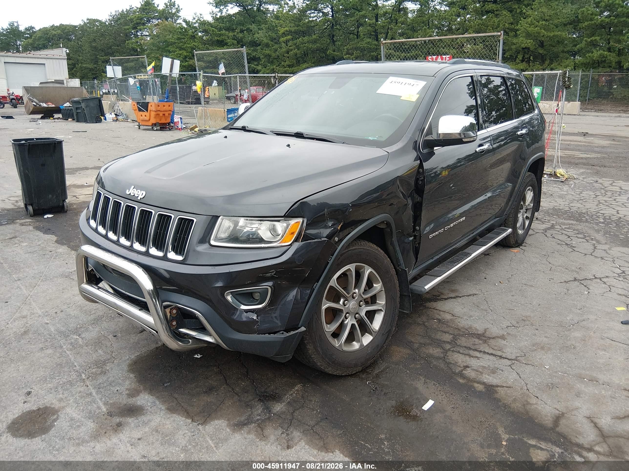 2014 Jeep Grand Cherokee Limited Black vin: 1C4RJFBGXEC543203