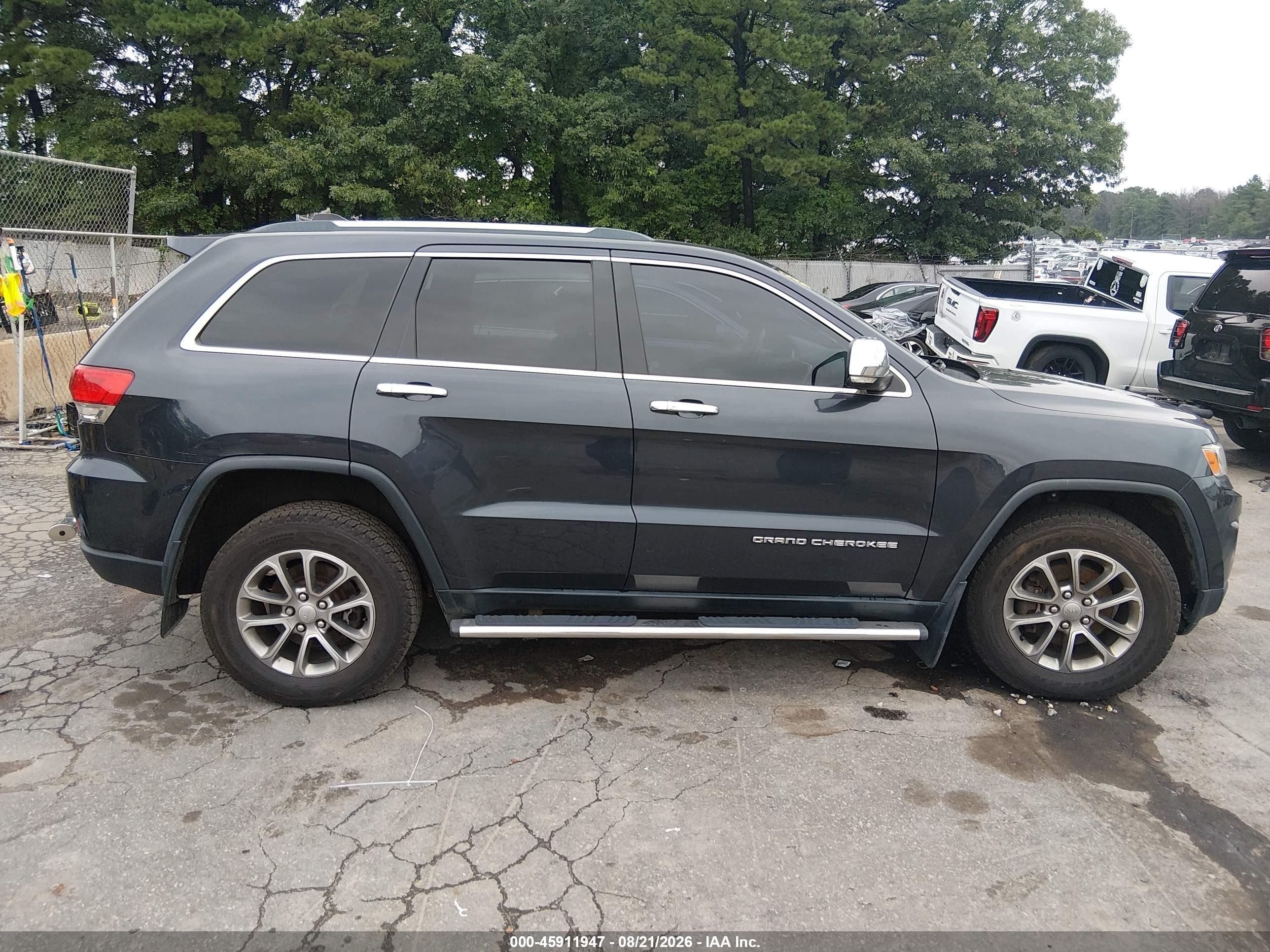 2014 Jeep Grand Cherokee Limited Black vin: 1C4RJFBGXEC543203