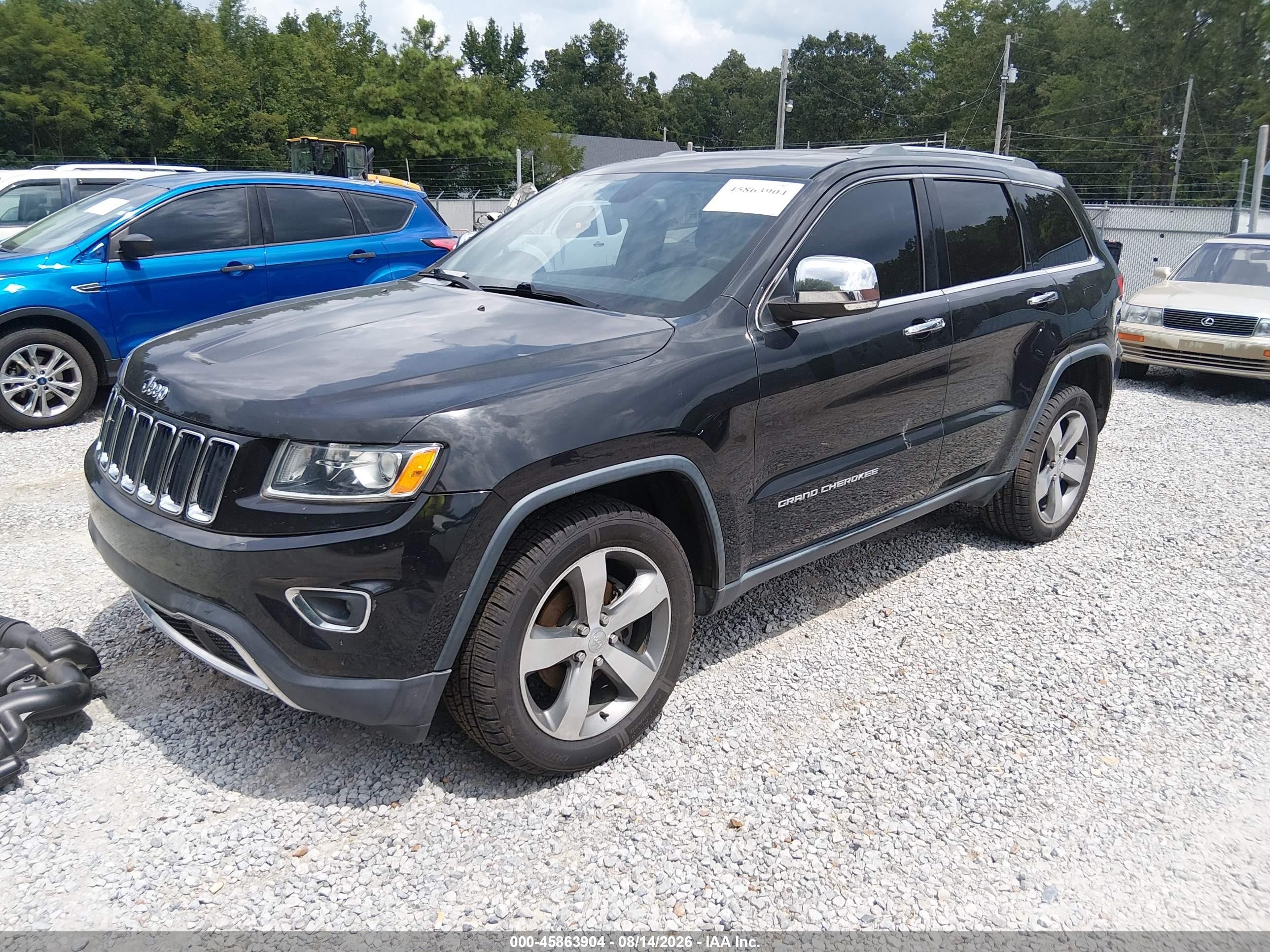 2014 Jeep Grand Cherokee Limited Черный vin: 1C4RJFBGXEC547106