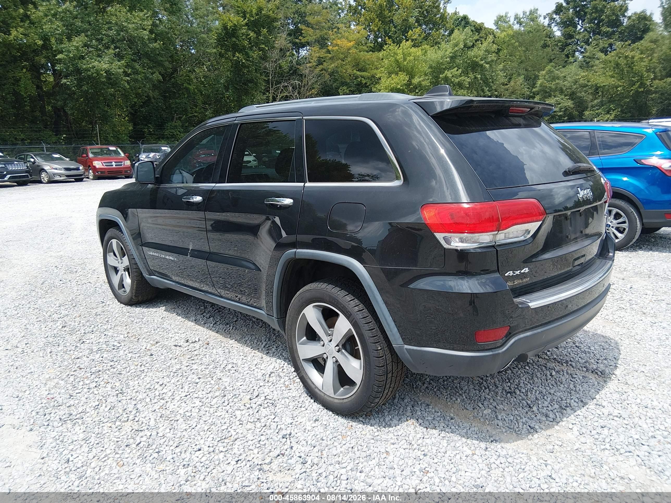 2014 Jeep Grand Cherokee Limited Черный vin: 1C4RJFBGXEC547106