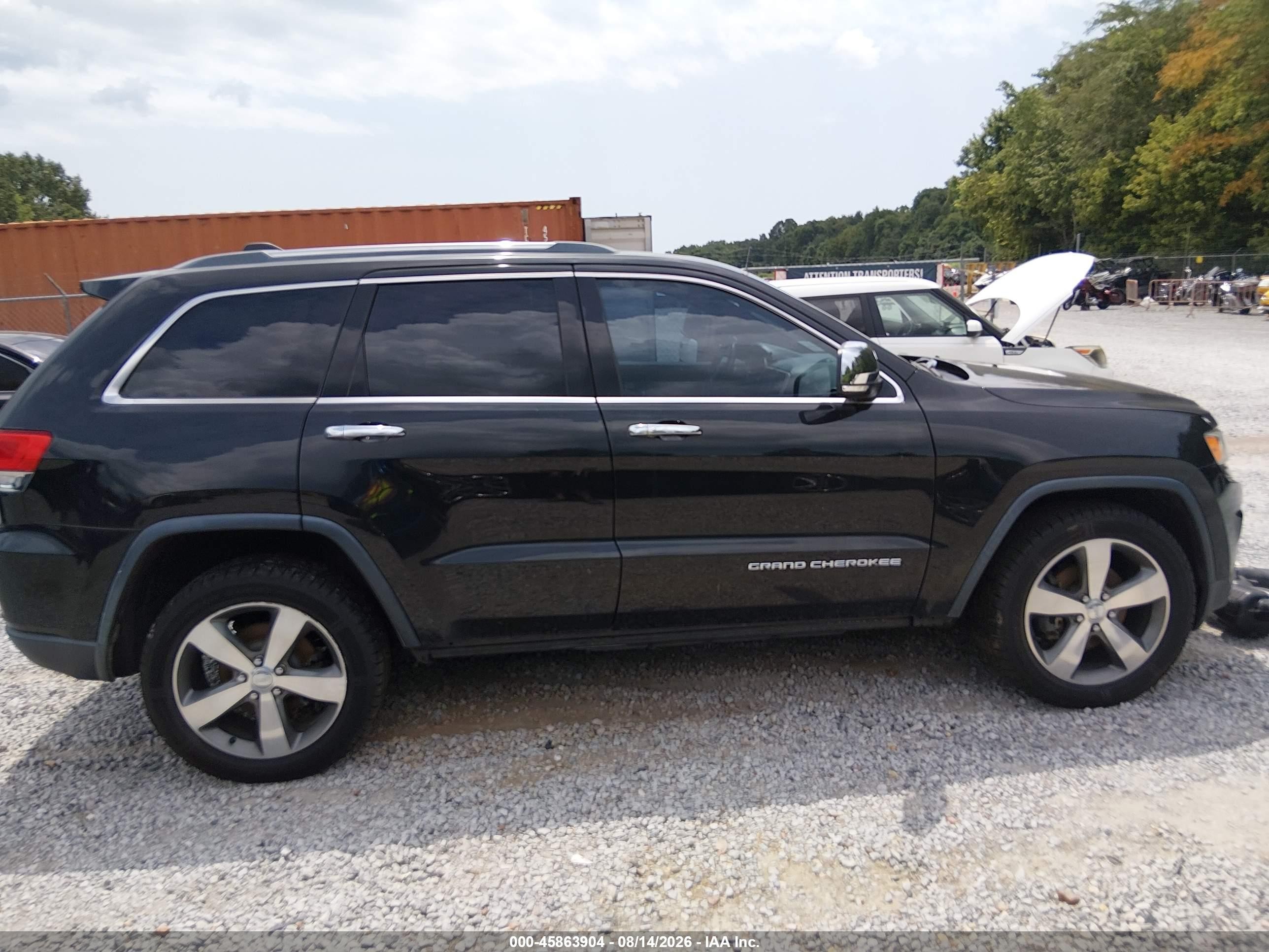 2014 Jeep Grand Cherokee Limited Черный vin: 1C4RJFBGXEC547106