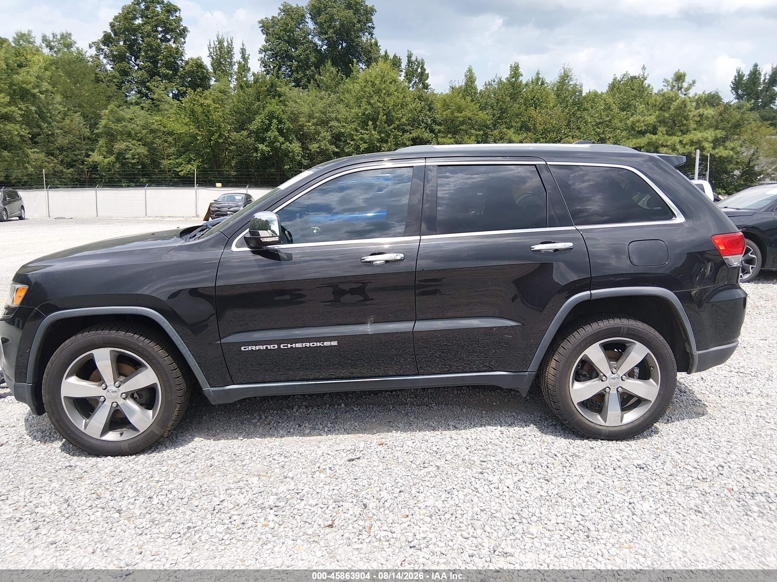2014 Jeep Grand Cherokee Limited Черный vin: 1C4RJFBGXEC547106