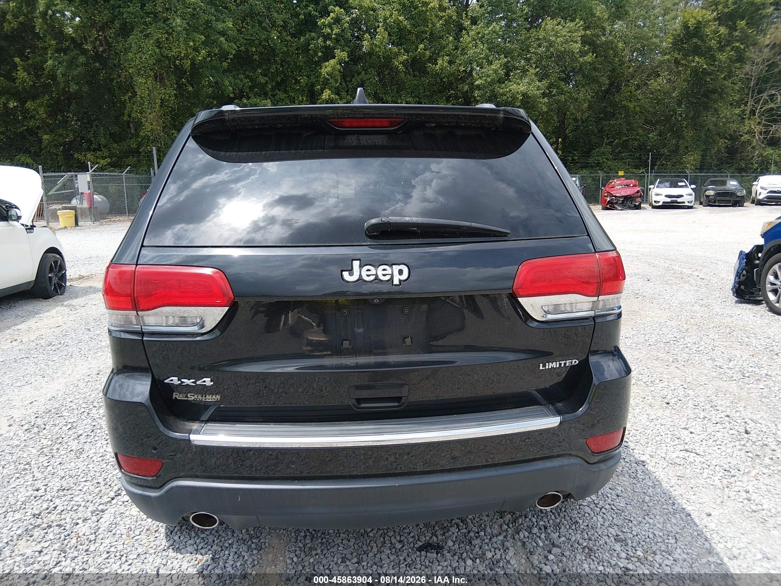 2014 Jeep Grand Cherokee Limited Черный vin: 1C4RJFBGXEC547106