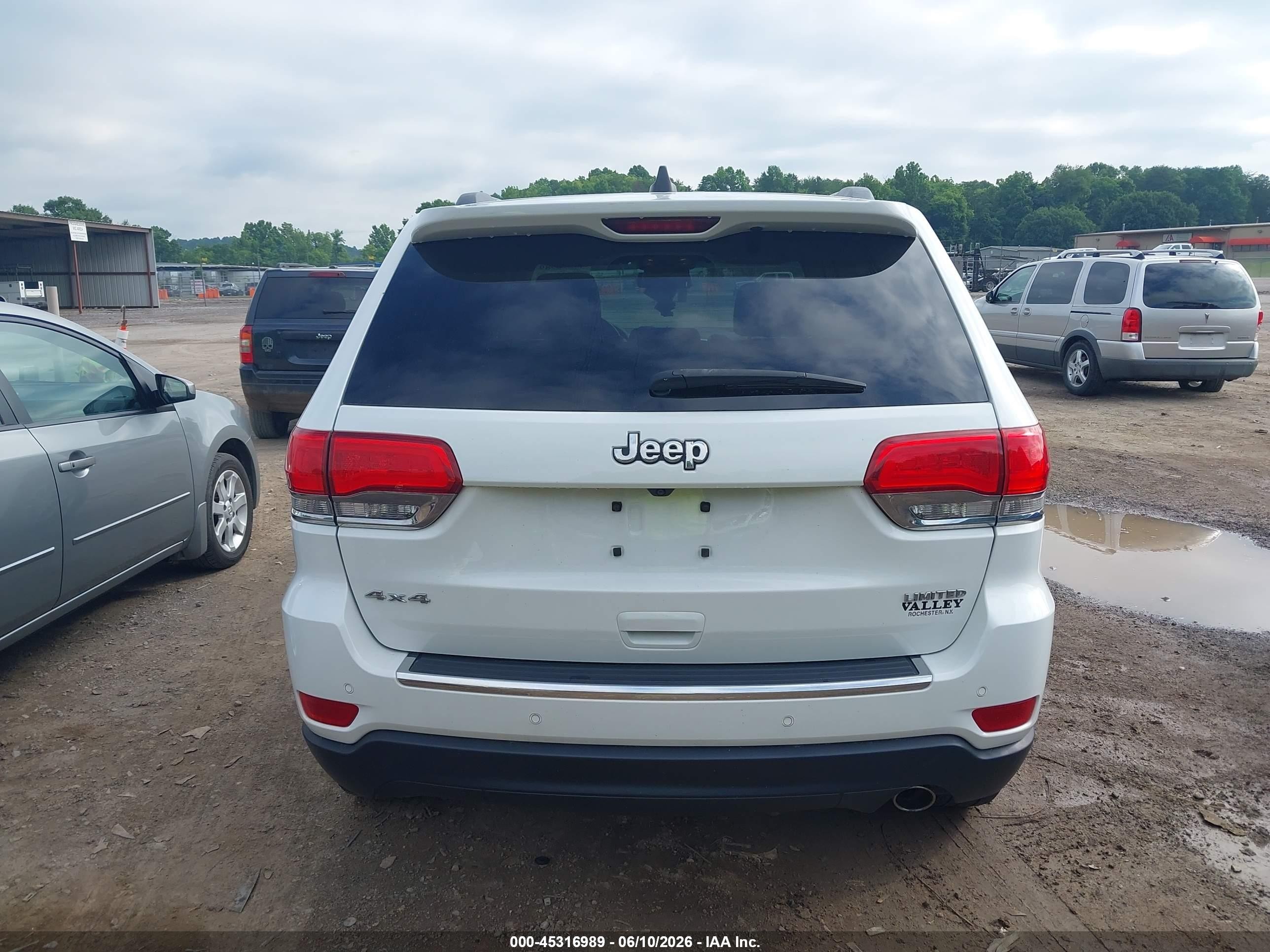 2015 Jeep Grand Cherokee Limited White vin: 1C4RJFBGXFC113334