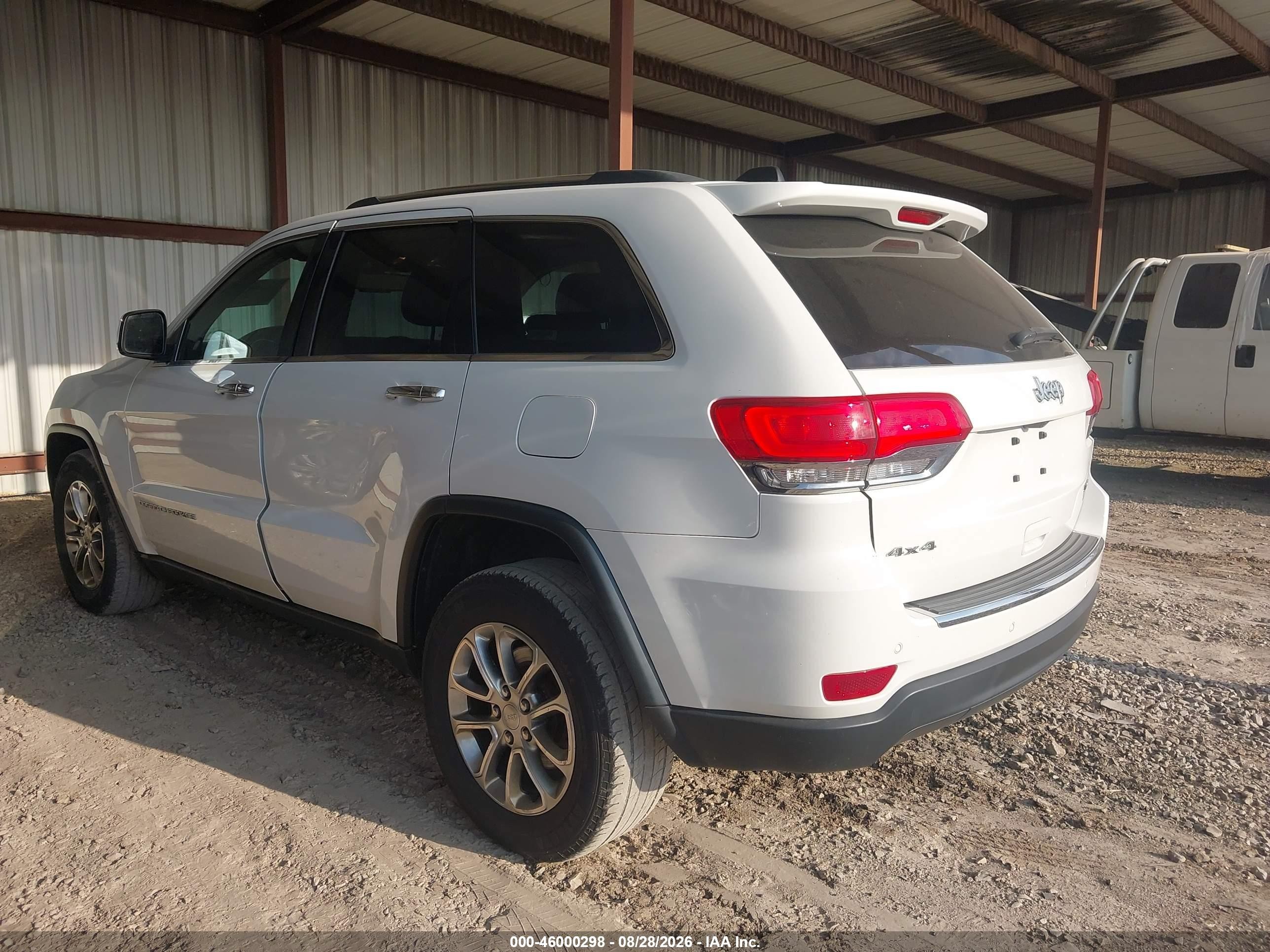 2015 Jeep Grand Cherokee Limited White vin: 1C4RJFBGXFC113334