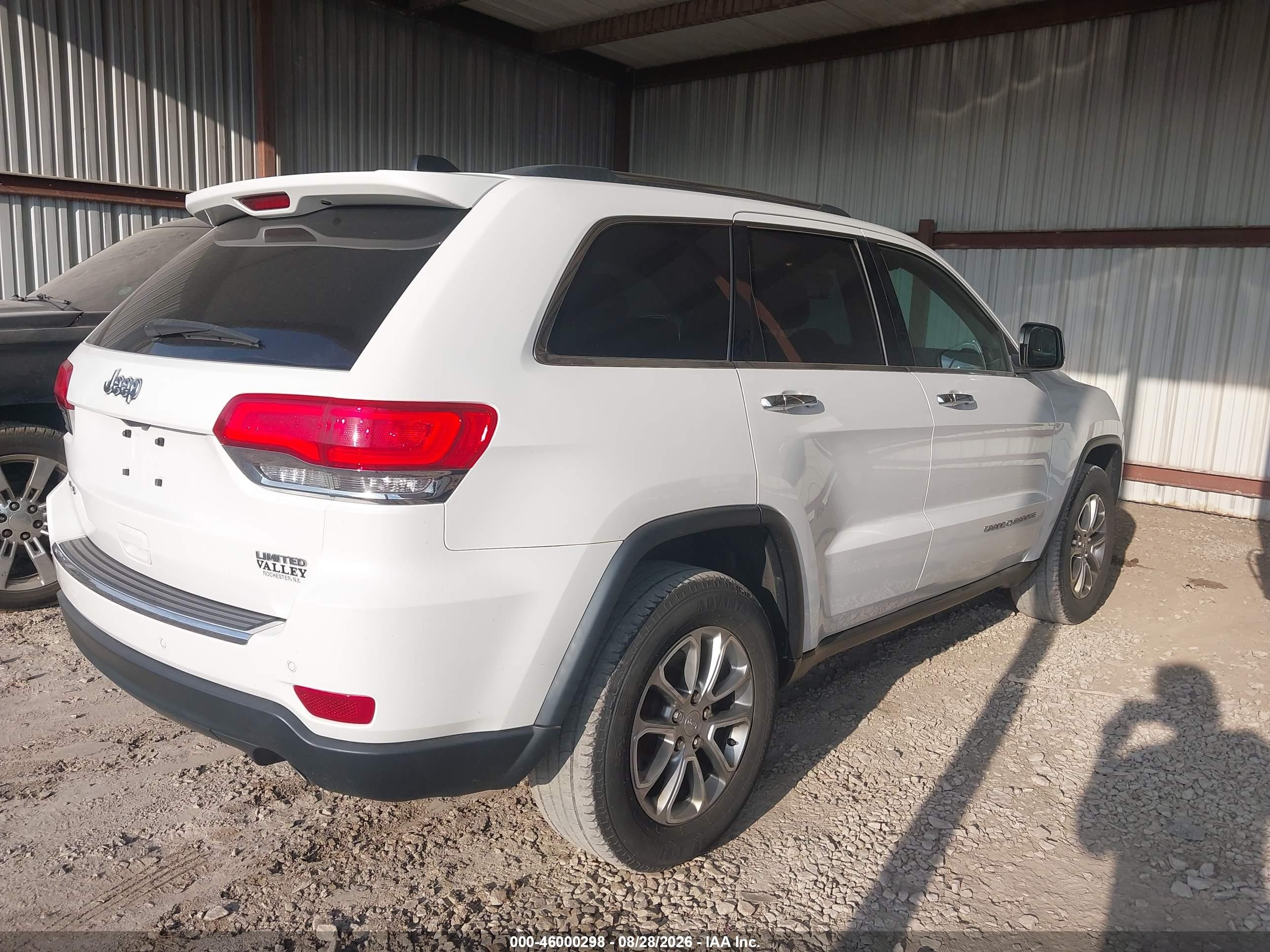 2015 Jeep Grand Cherokee Limited White vin: 1C4RJFBGXFC113334