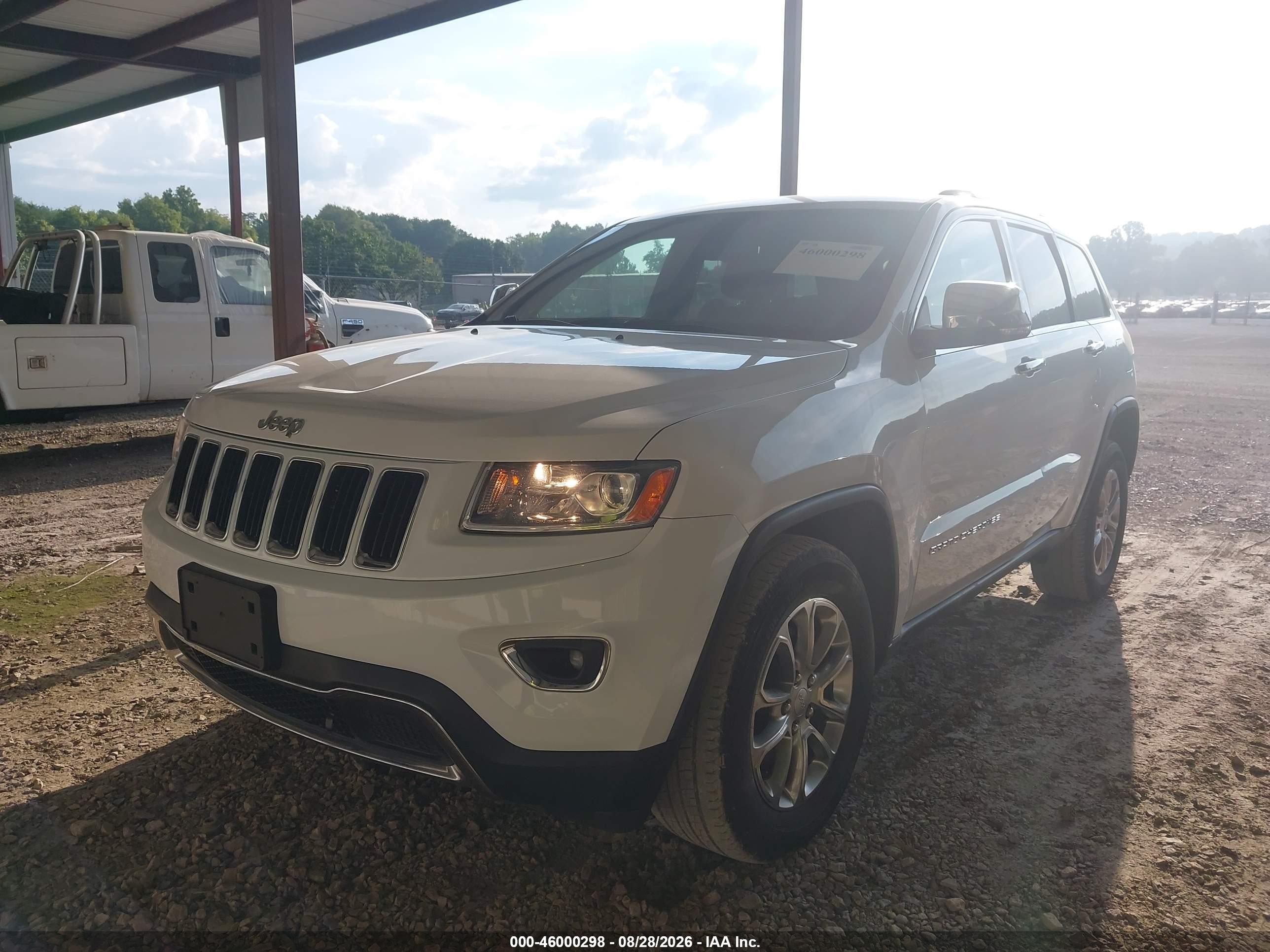 2015 Jeep Grand Cherokee Limited White vin: 1C4RJFBGXFC113334